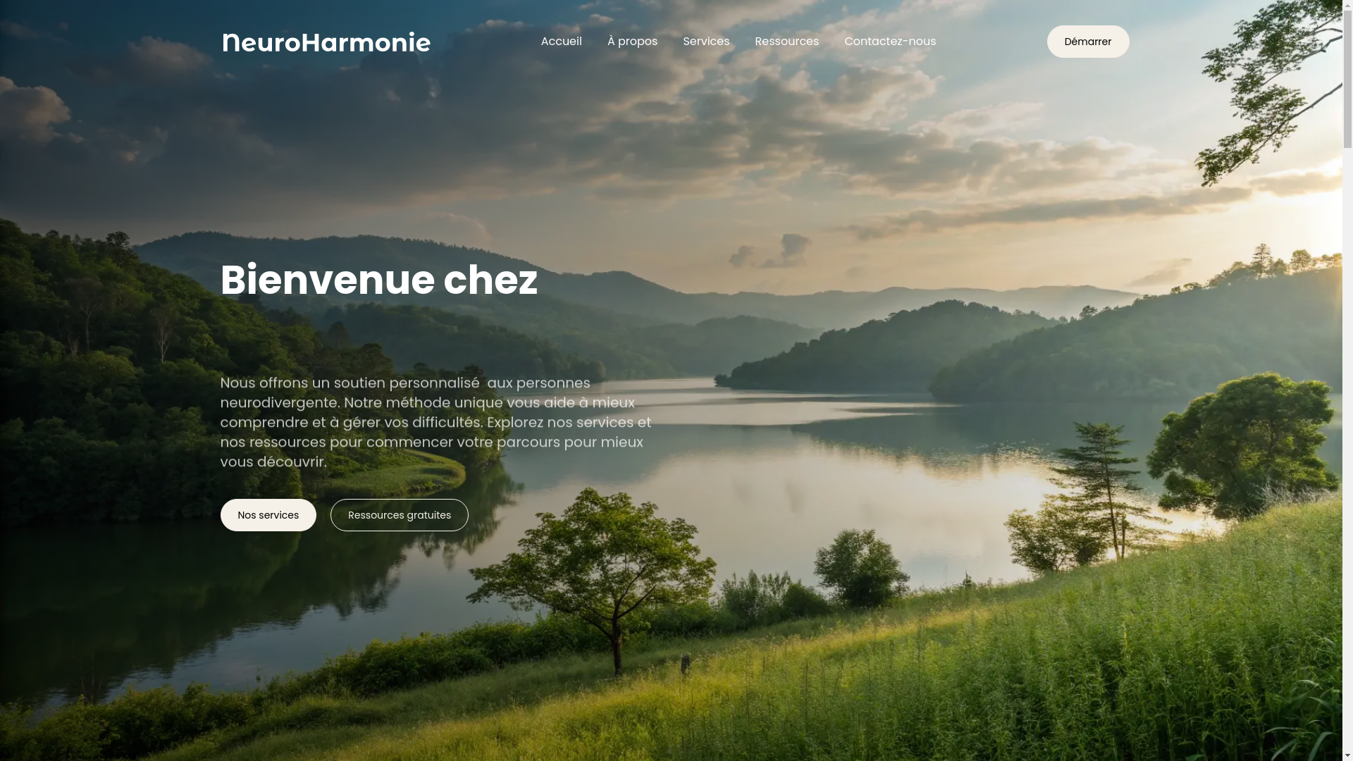 website screenshot of https://neuro-harmonie.com/