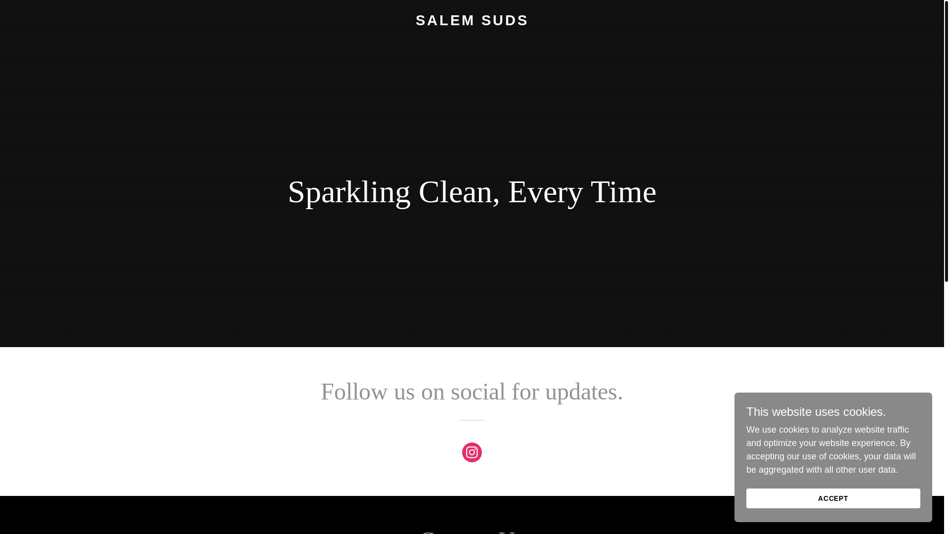 website screenshot of https://salemsuds.com/