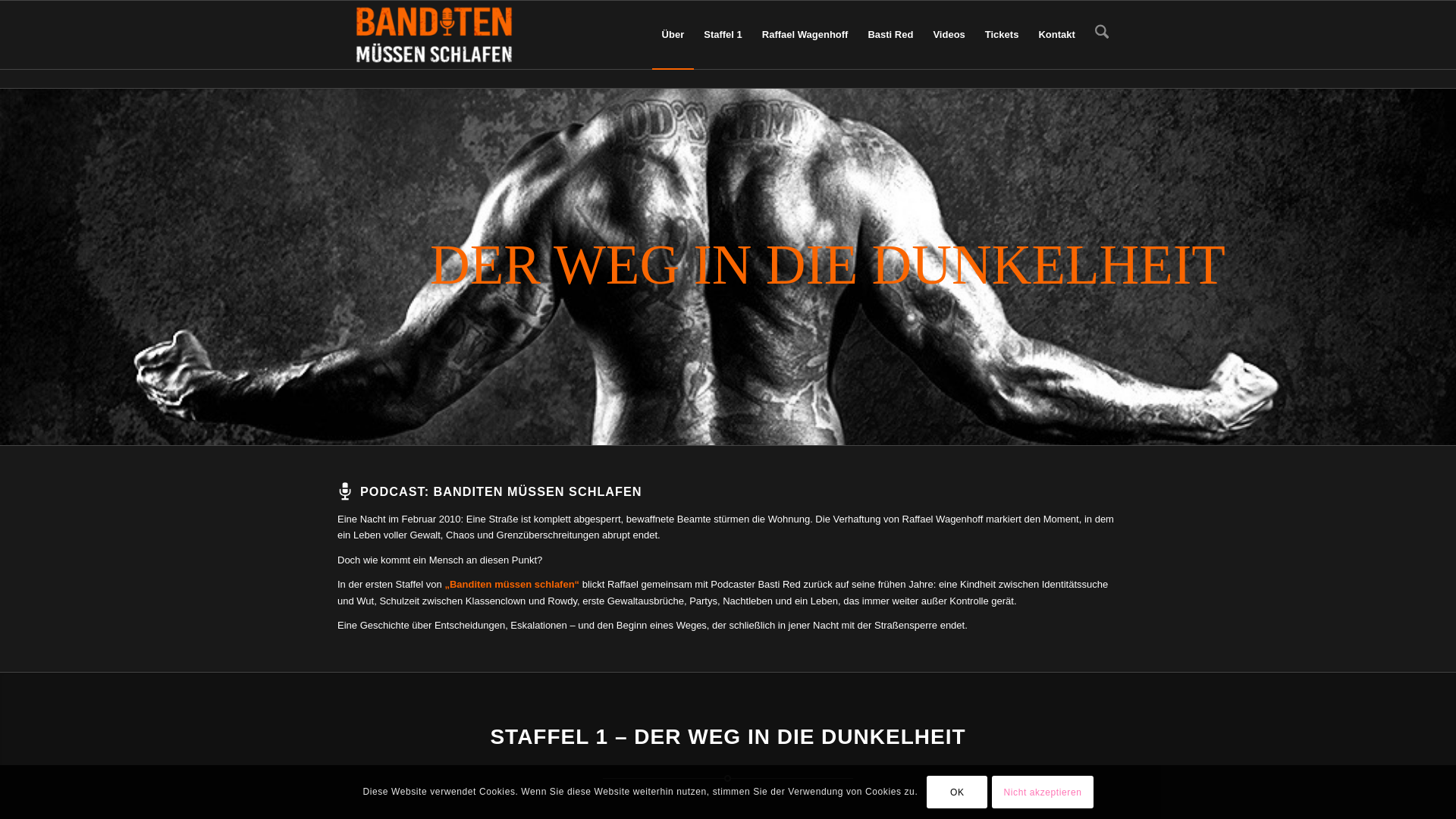website screenshot of https://banditenmuessenschlafen.de/