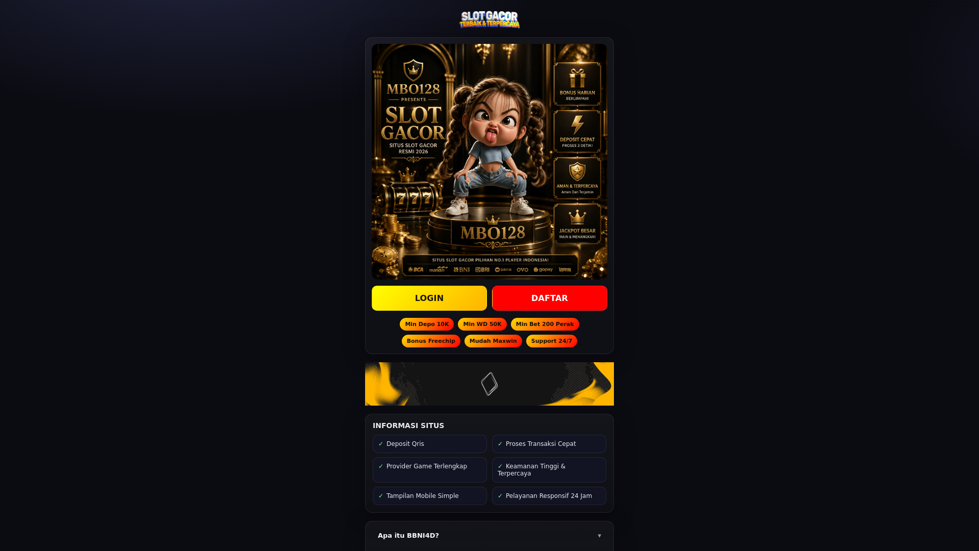 website screenshot of https://teamslotgacor.pages.dev/
