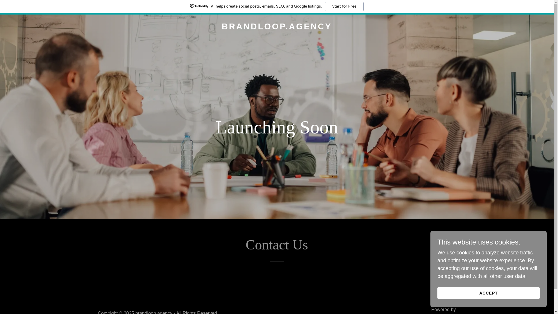 website screenshot of https://brandloop.agency/