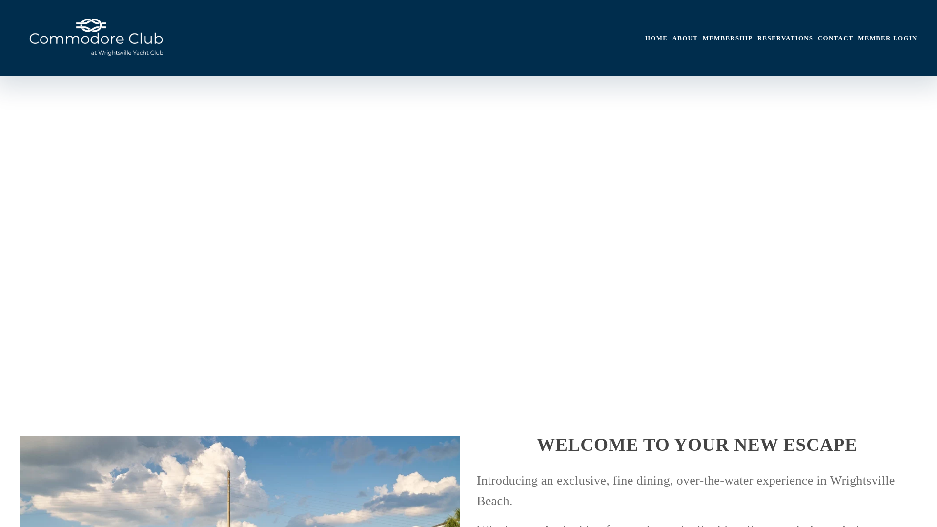 website screenshot of https://wrightsvillecommodore.com/