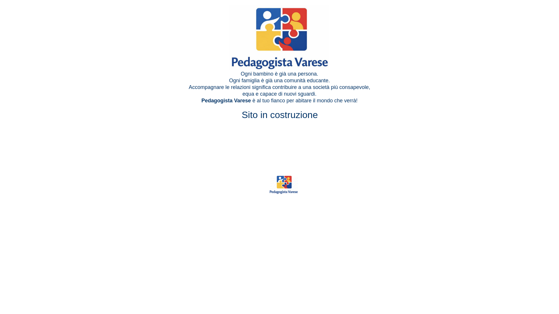 website screenshot of https://pedagogistavarese.com