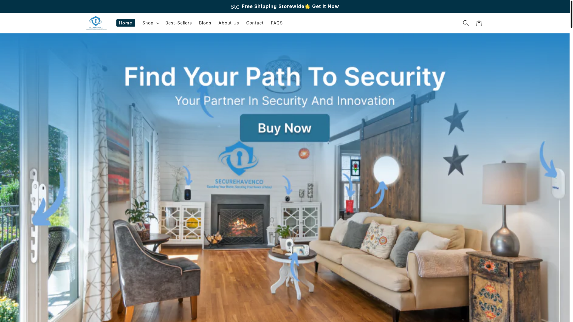 website screenshot of https://securehavenco.com/