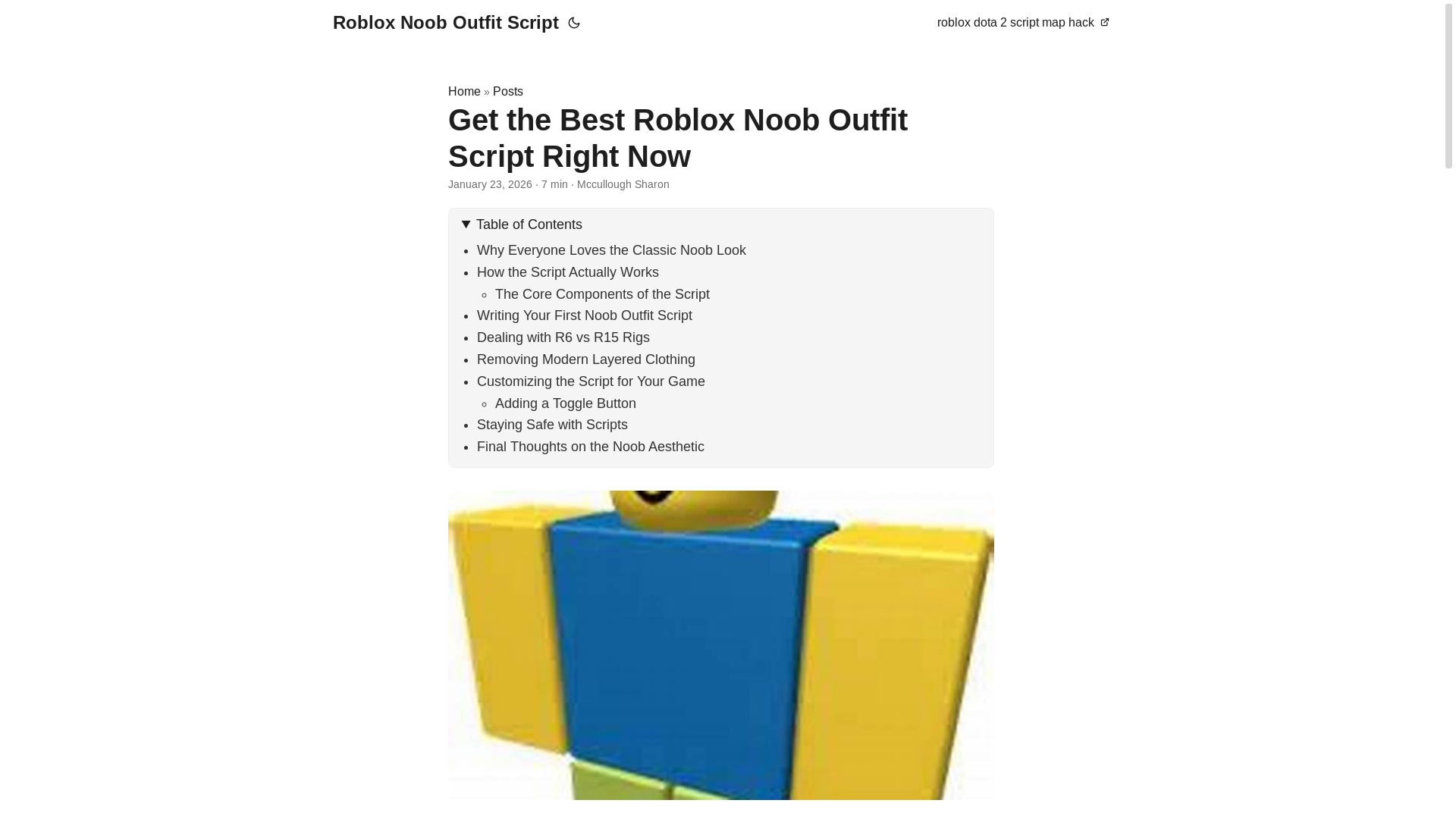 website screenshot of https://roblox-noob-outfit-script.pages.dev/