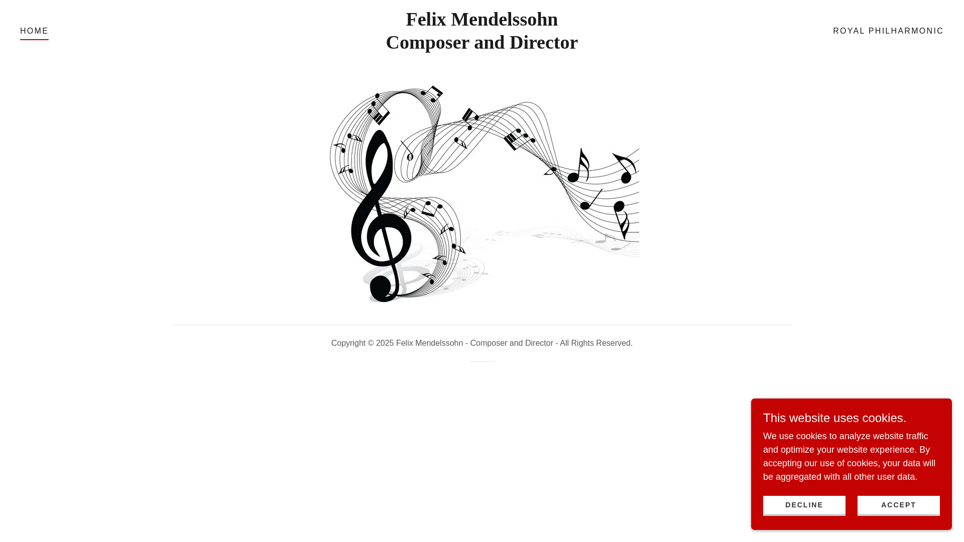 website screenshot of https://felixmendelssohn-artist.com/