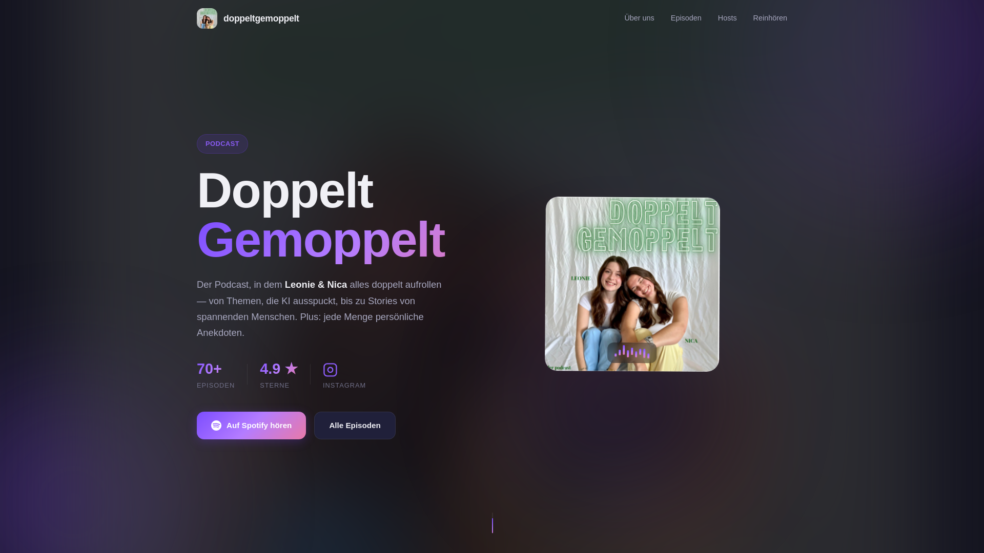 website screenshot of https://doppeltgemoppelt-website.pages.dev/