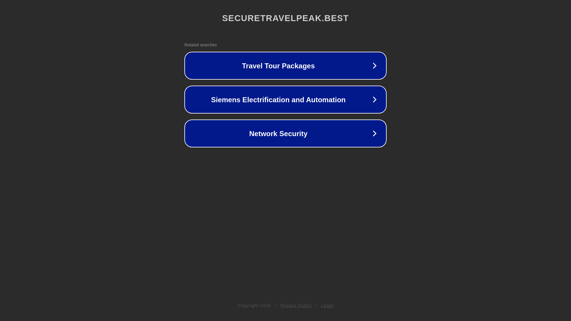 website screenshot of https://securetravelpeak.best/