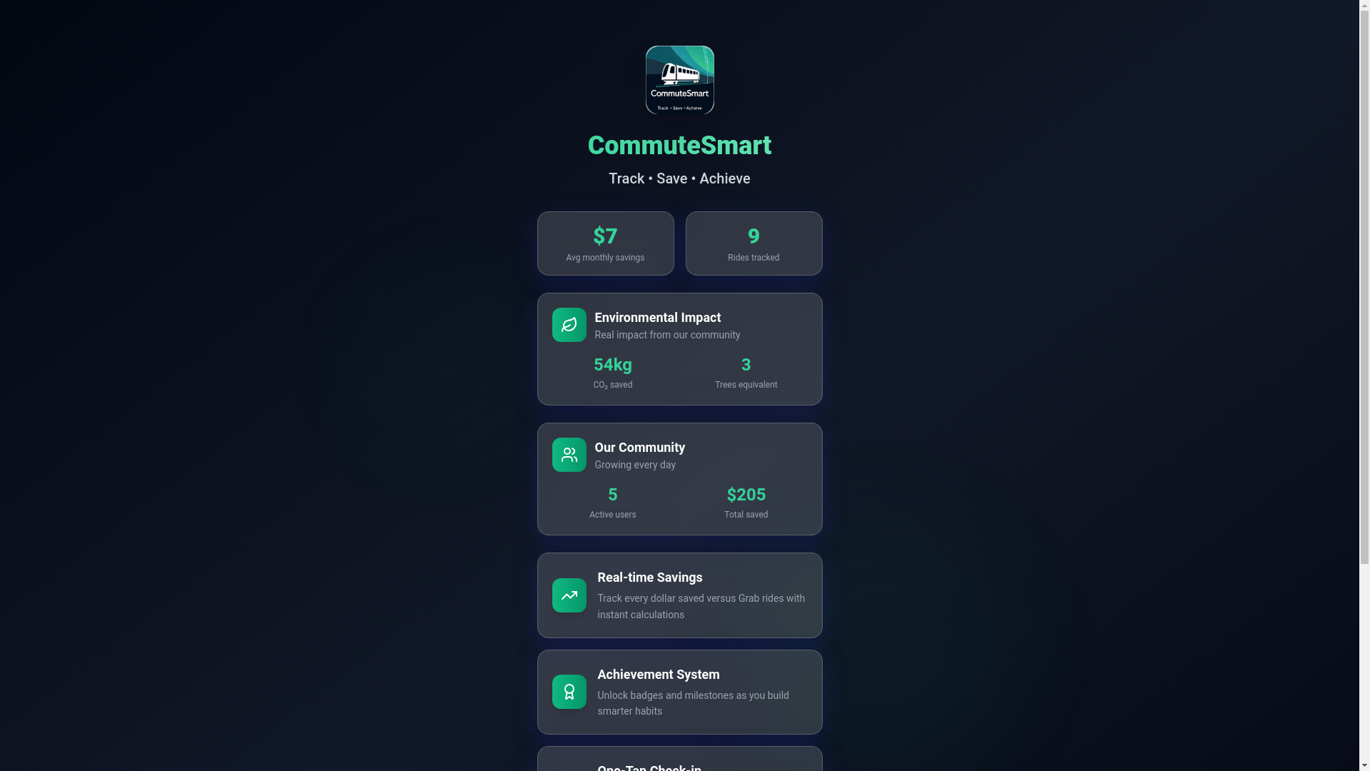 website screenshot of https://commutesmartsg.com/