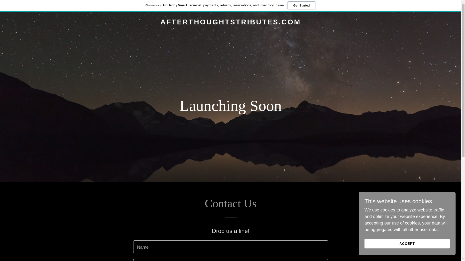 website screenshot of https://afterthoughtstributes.com/