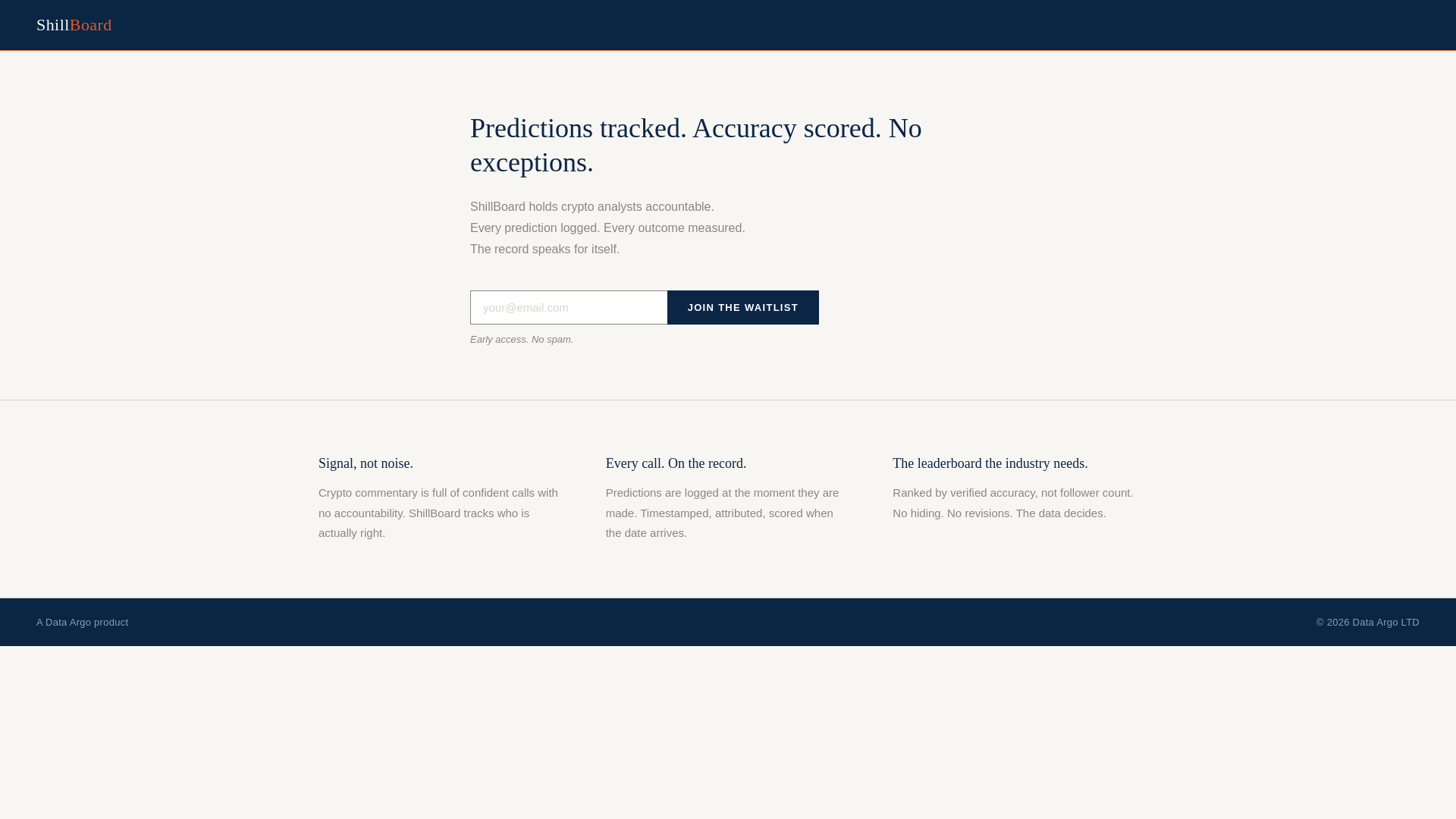 website screenshot of https://shillboard.pages.dev/