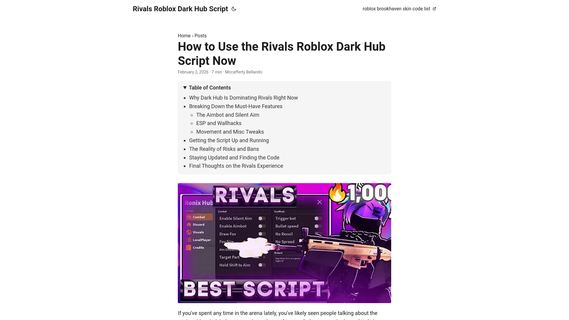 website screenshot of https://rivals-roblox-dark-hub-script.pages.dev/