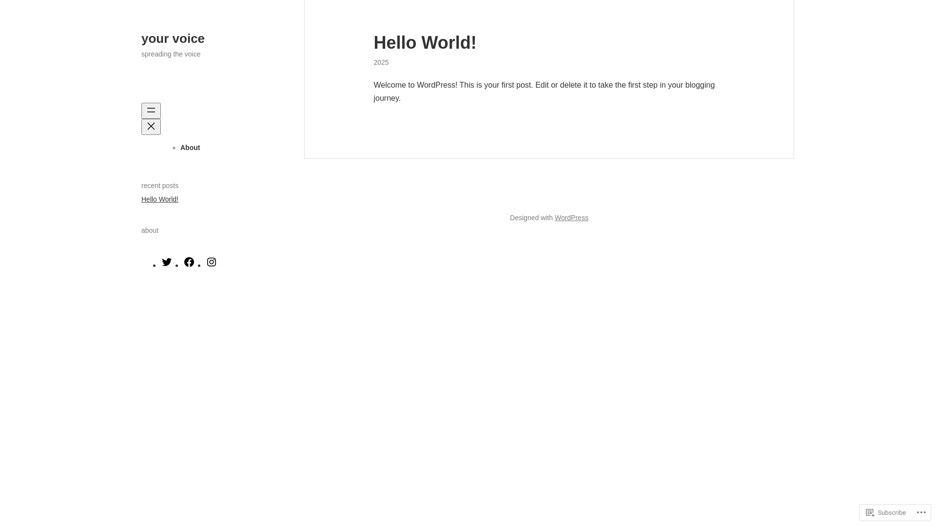 website screenshot of https://your-voice-media.com/