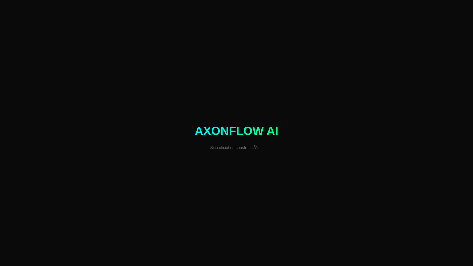 website screenshot of https://axonflow.pro/