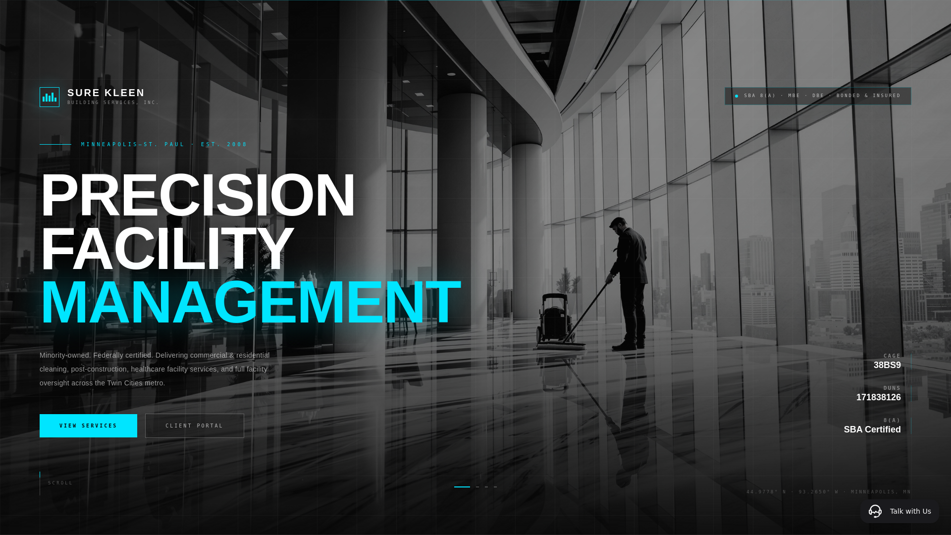 website screenshot of https://thesurekleen.com/