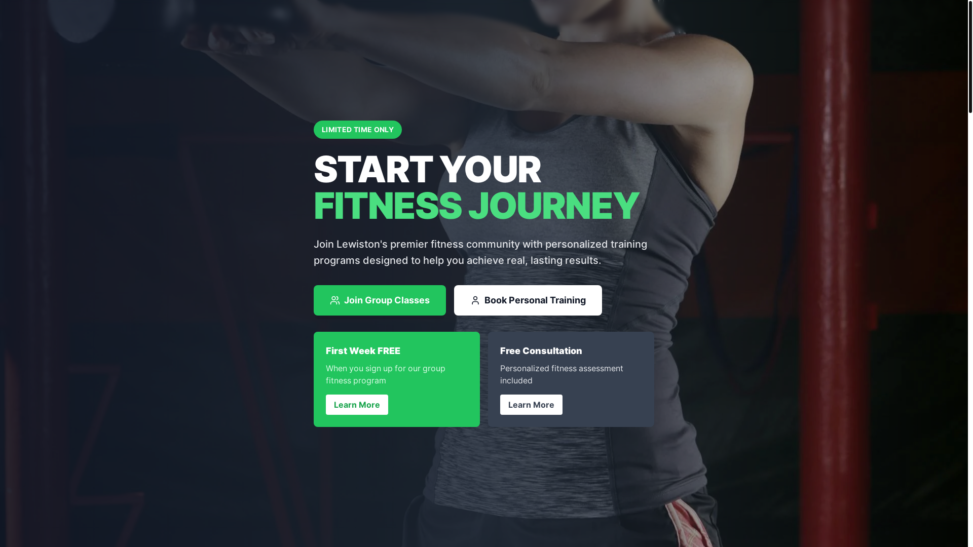 website screenshot of https://leanlifefitness.net/