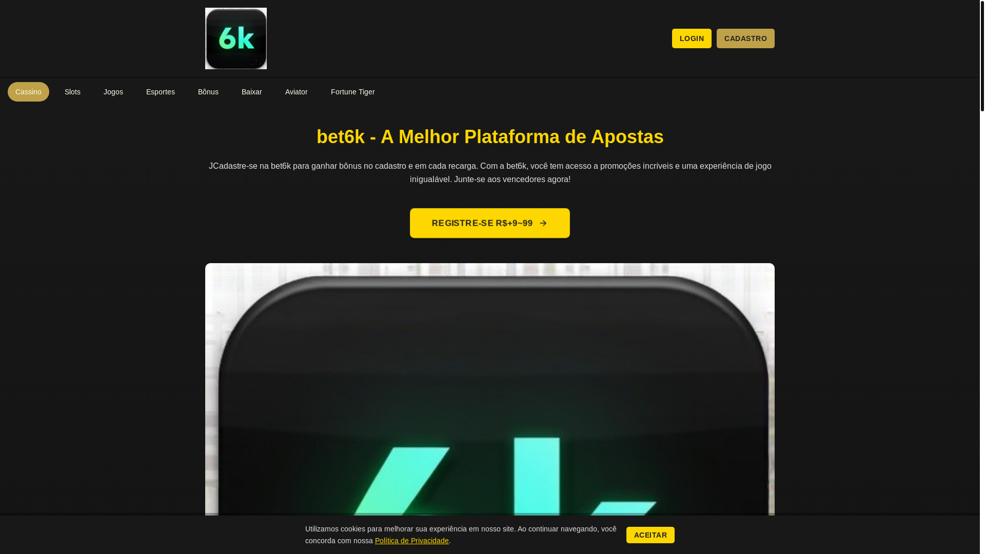 website screenshot of https://bet6kin.com/
