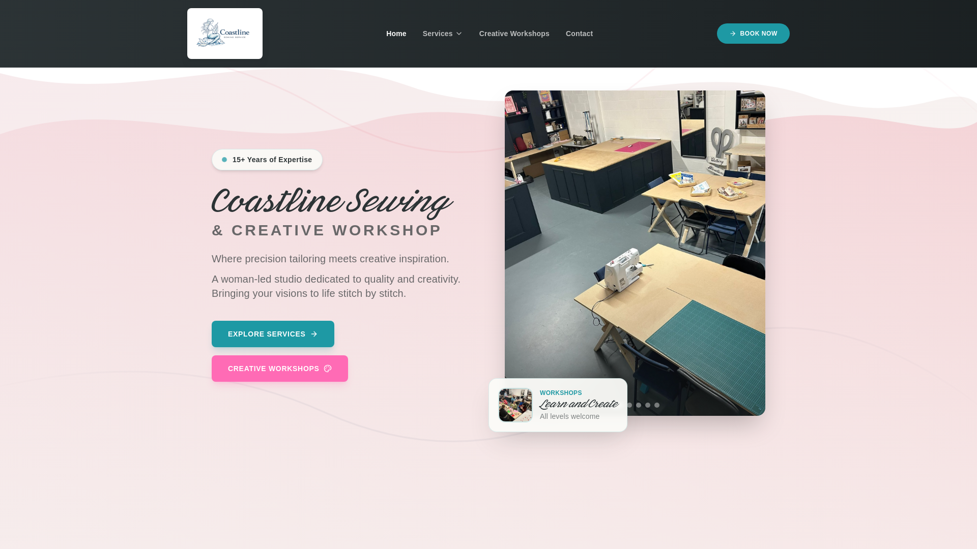 website screenshot of https://coastlinesewing.pages.dev/