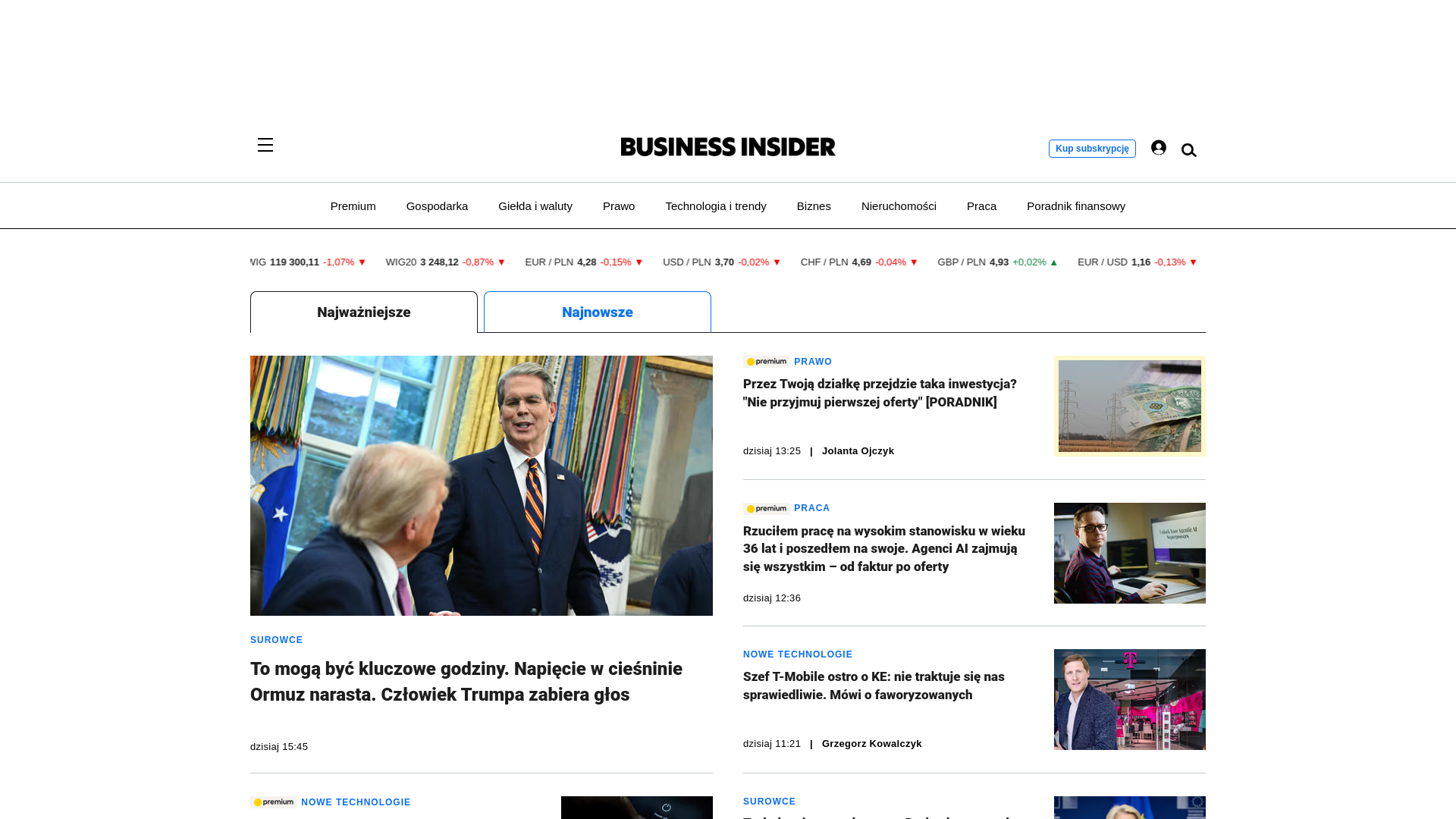 website screenshot of https://businessinsider.com.pl