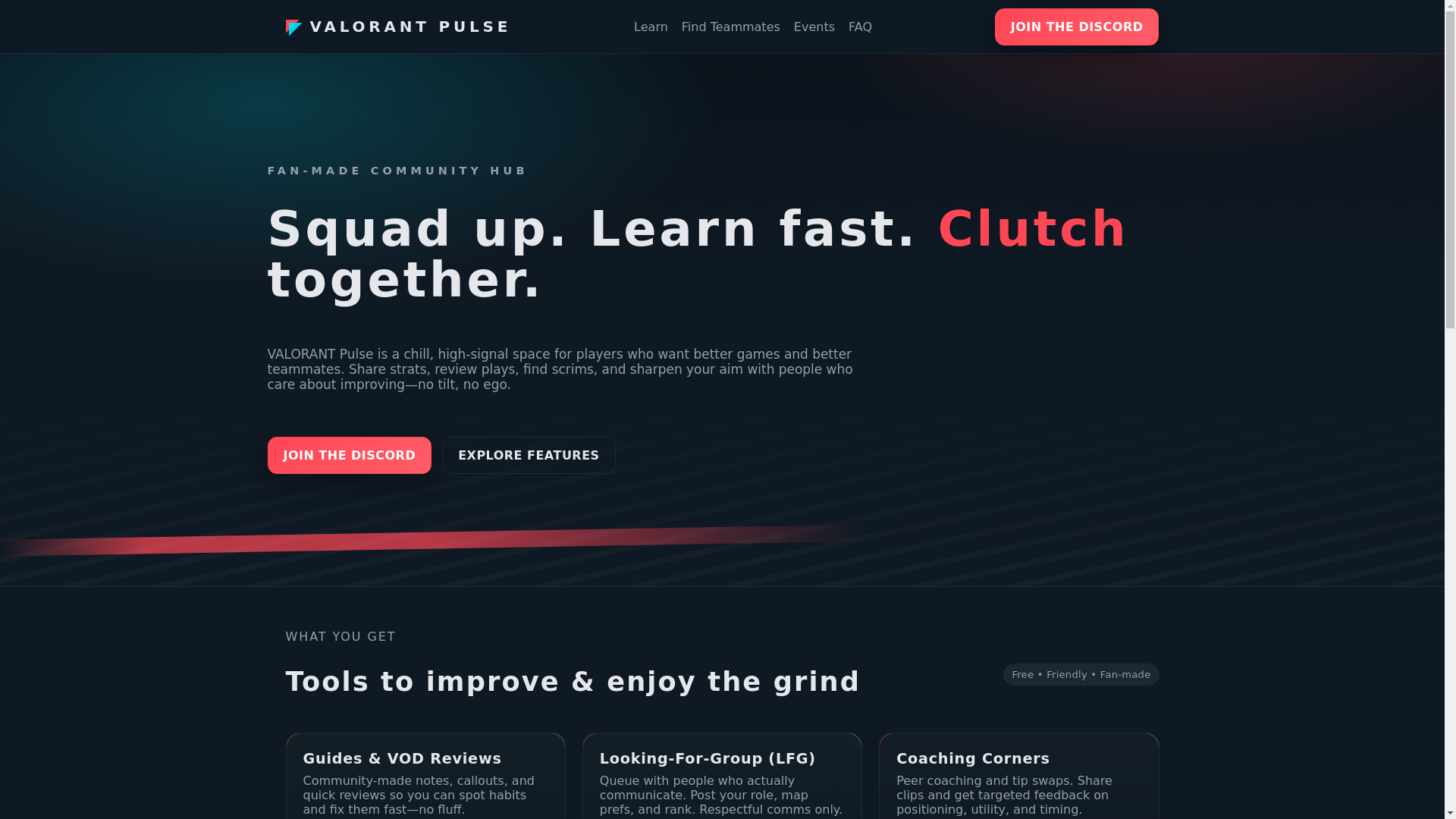 website screenshot of https://valorantpulse.org/