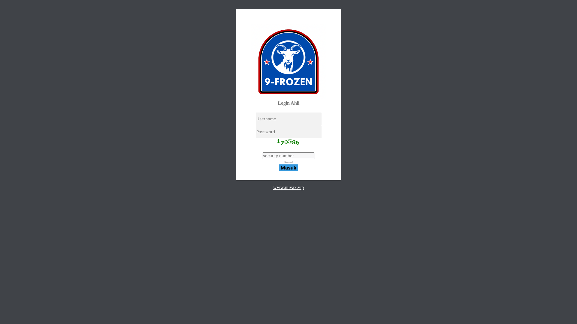 website screenshot of https://nuvax.vip/