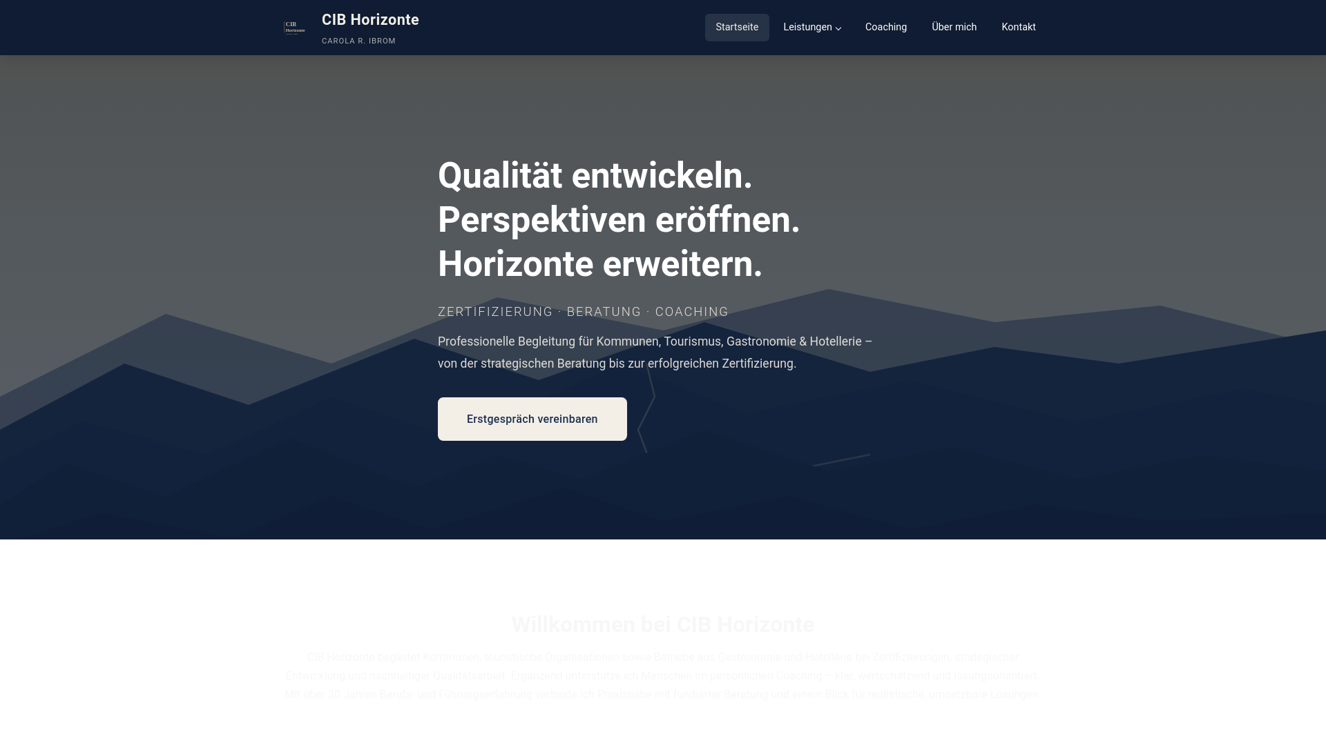 website screenshot of https://cib-horizonte.de/