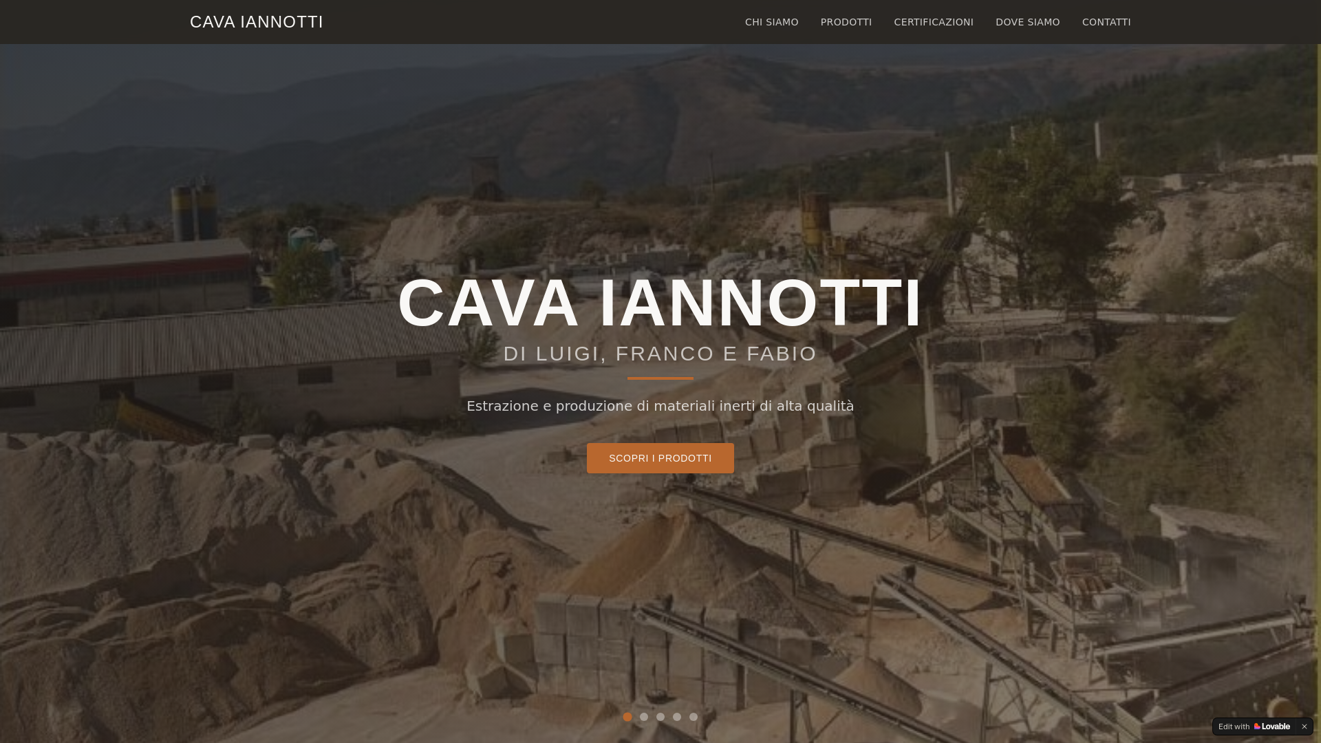 website screenshot of https://cavaiannotti.com