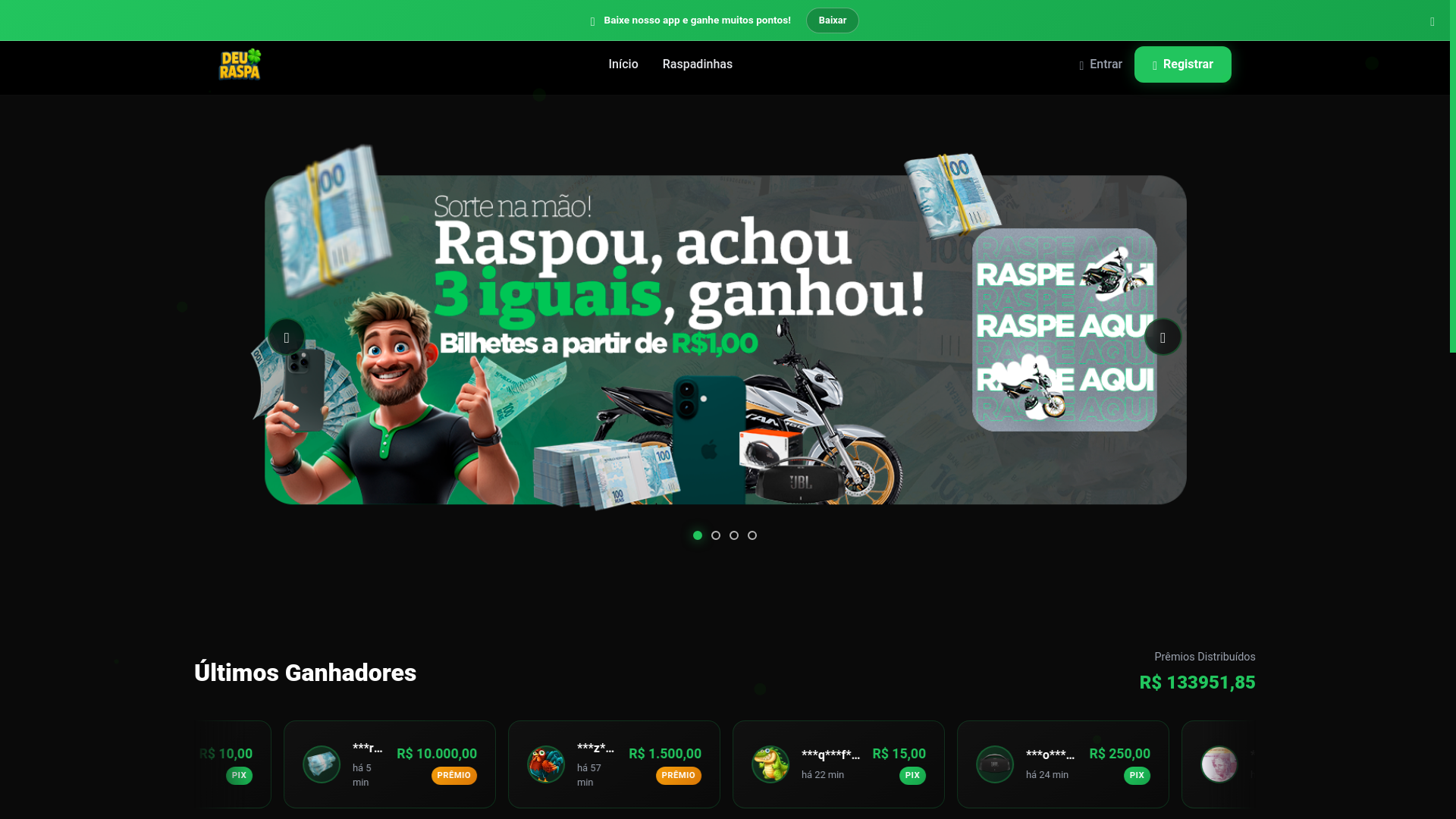 website screenshot of https://raspadinhavipbet.site/