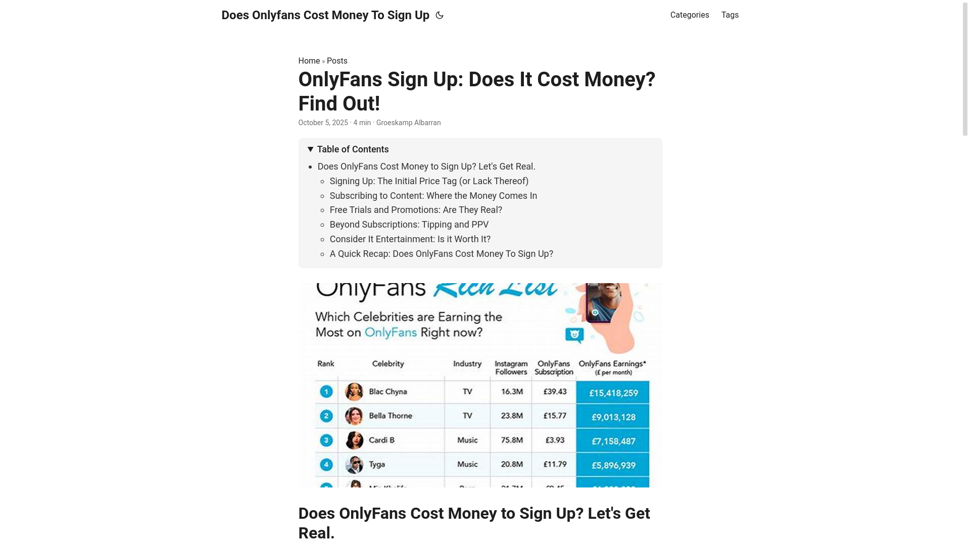 website screenshot of https://does-onlyfans-cost-money-to-sign-up.pages.dev/