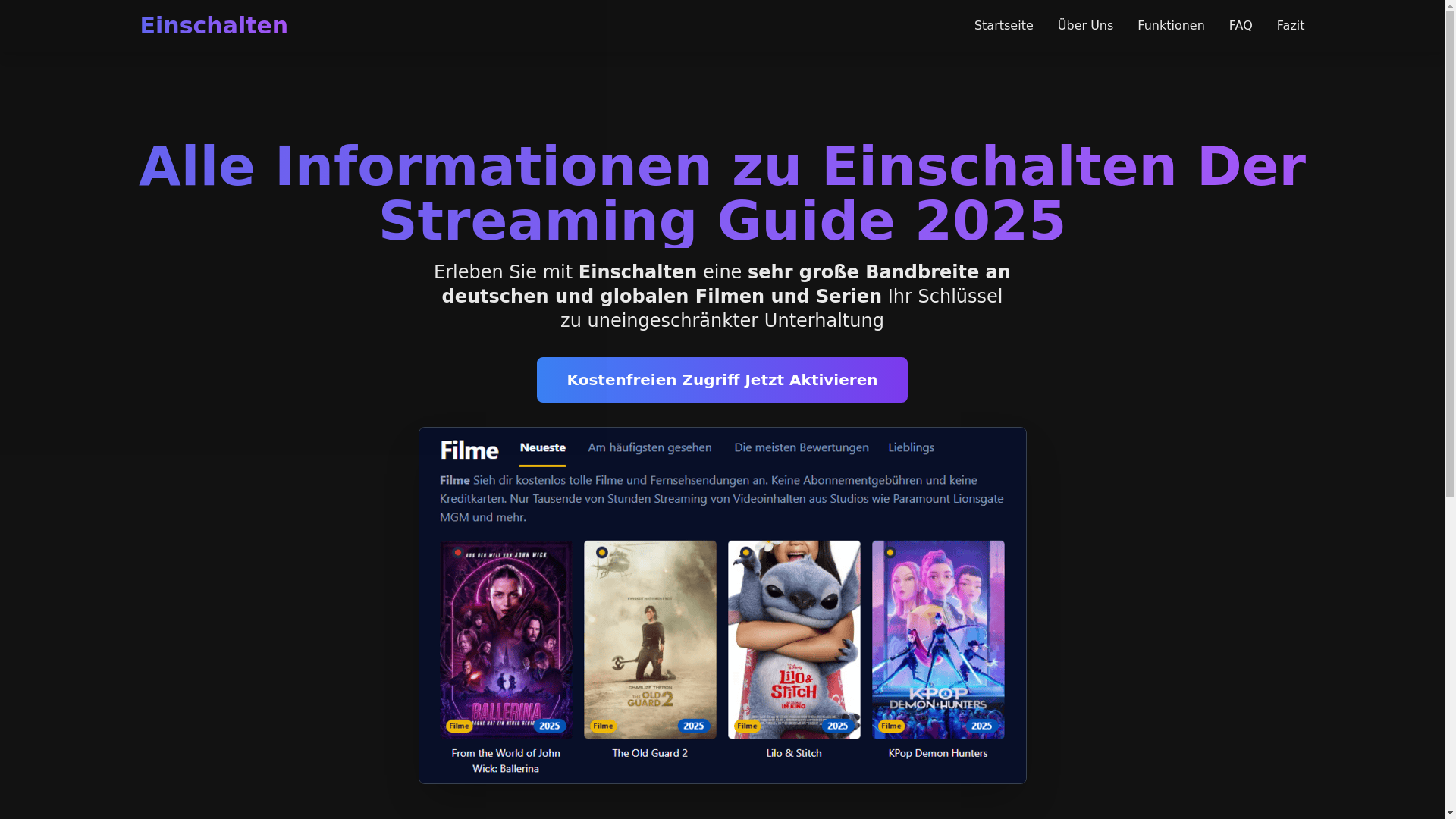 website screenshot of https://einschalten-8c0f-38s.pages.dev/