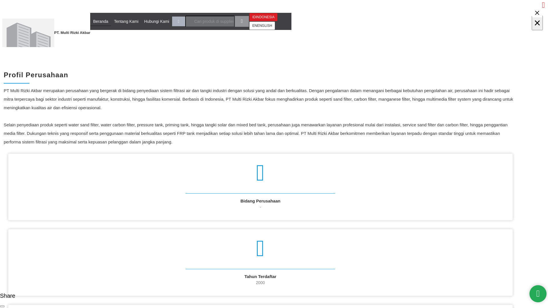 website screenshot of https://pabrikasitangkistainless.com/