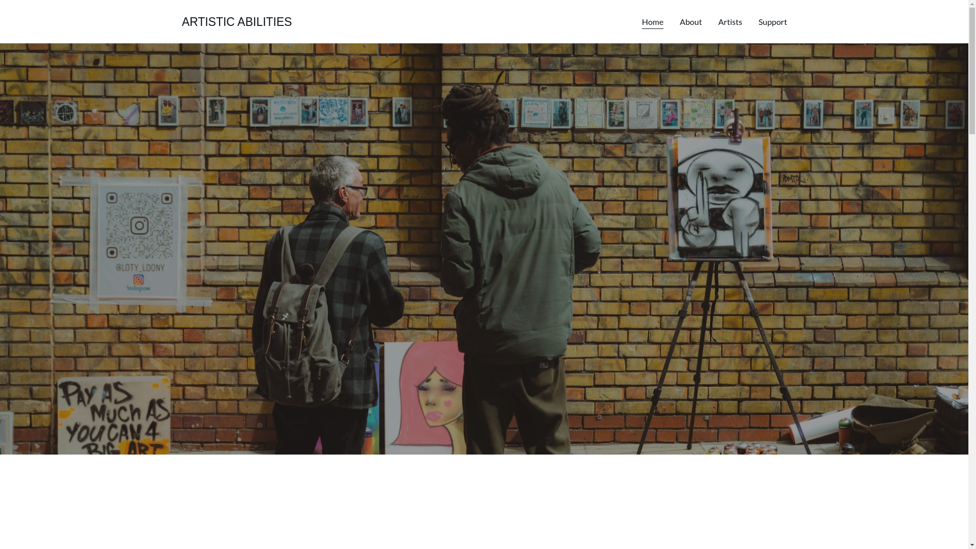 website screenshot of https://artisticabilities.site/