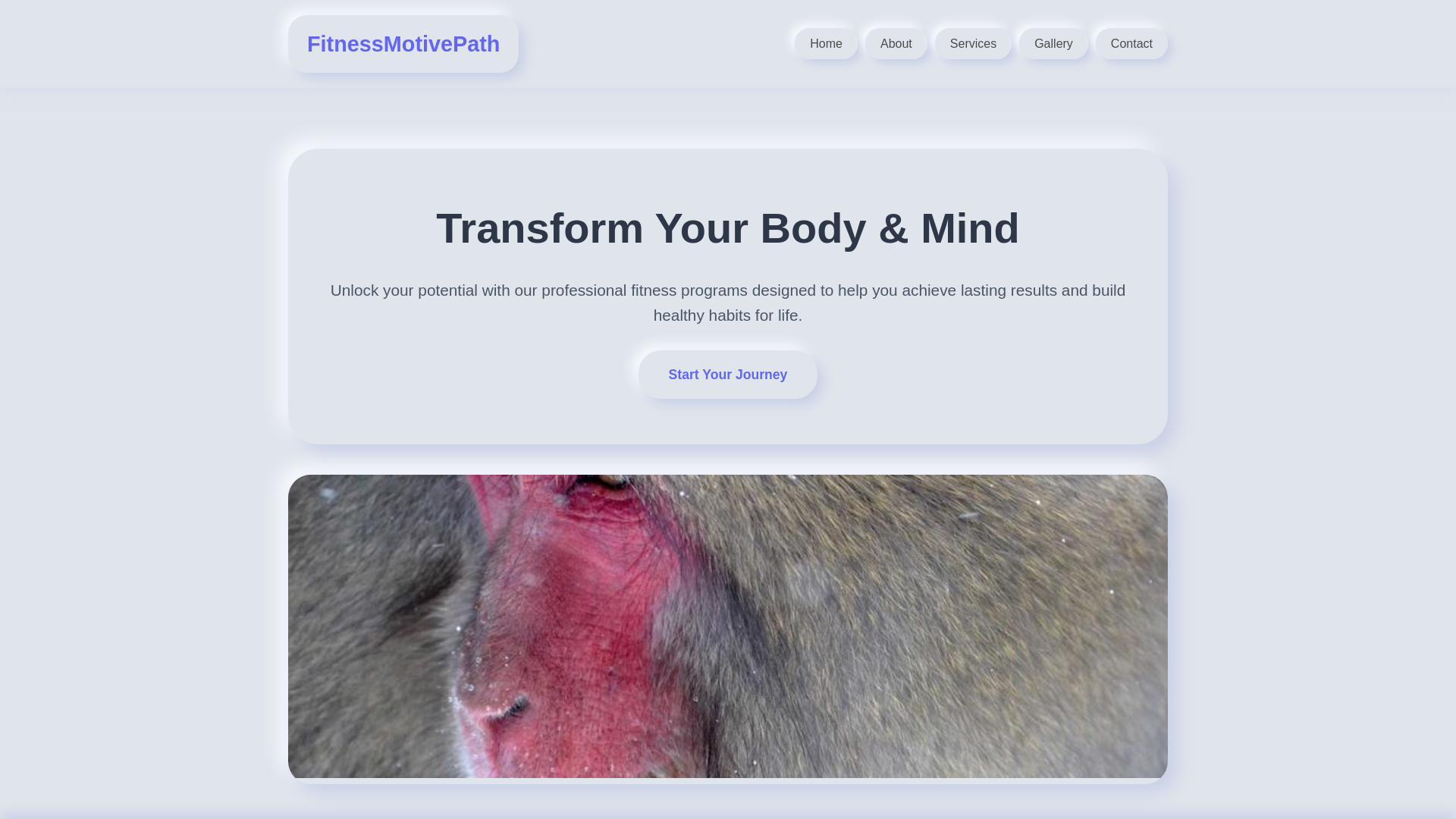 website screenshot of https://fitnessmotivepath.digital