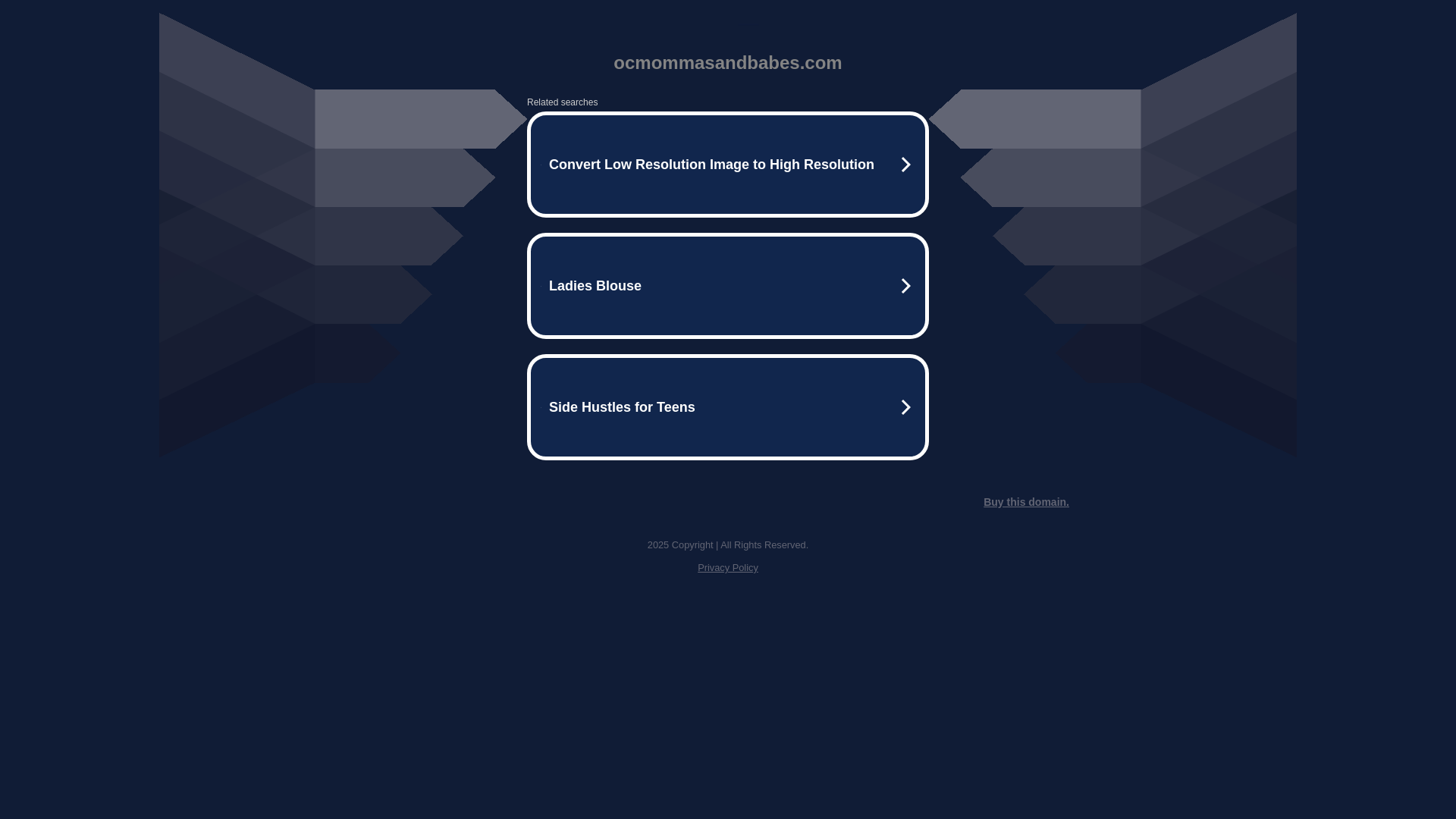 website screenshot of https://ocmommasandbabes.com/