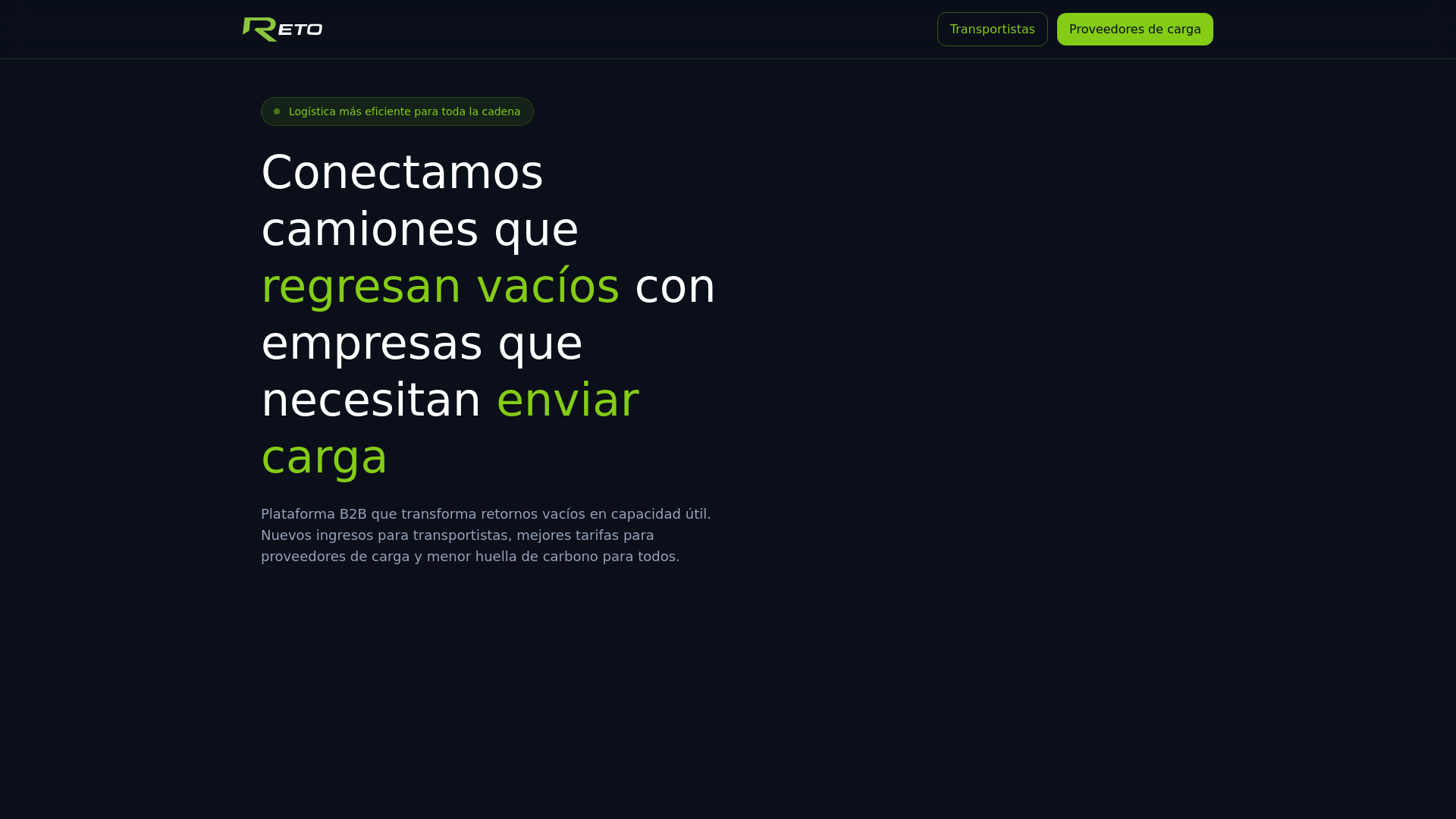 website screenshot of https://retochile.cl