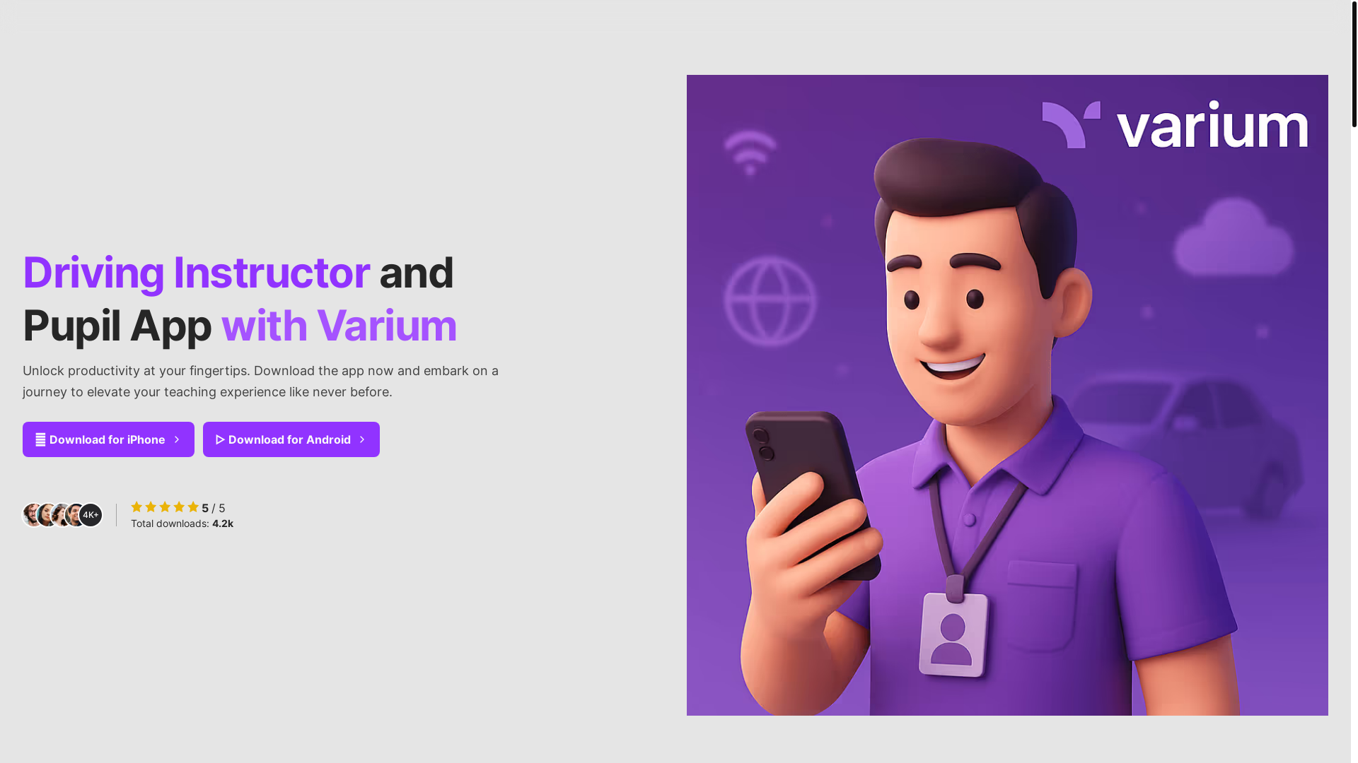 website screenshot of https://varium.pages.dev/