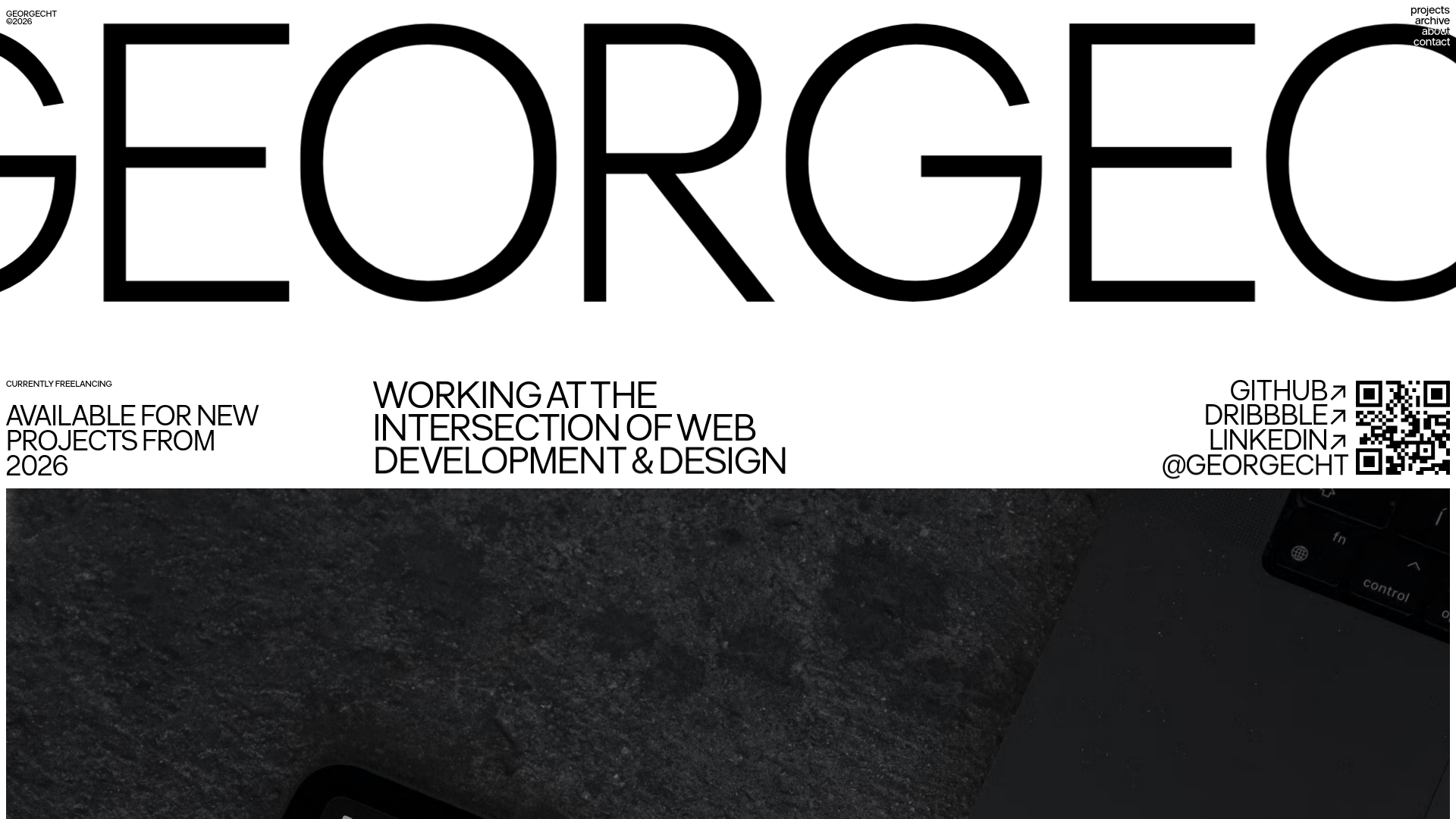 website screenshot of https://georgecht-portfolio.pages.dev/