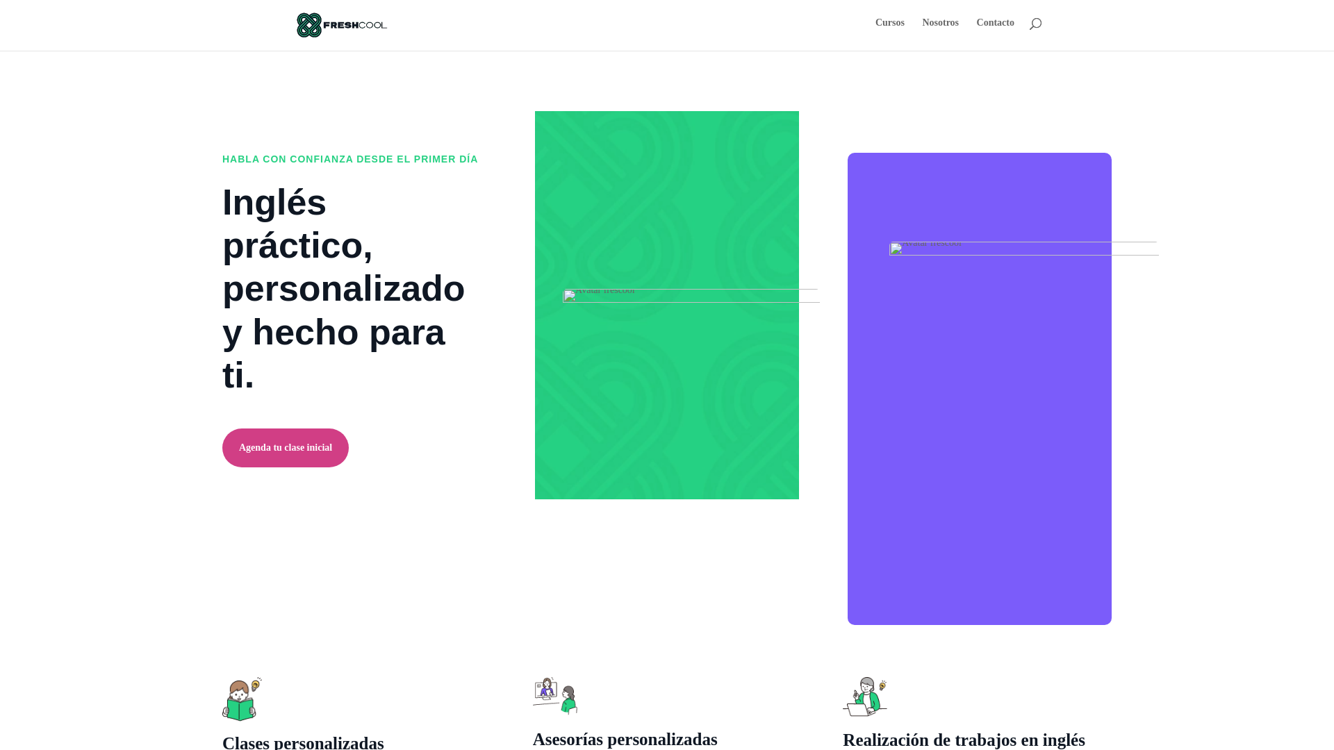 website screenshot of https://freshcoolcai.com/