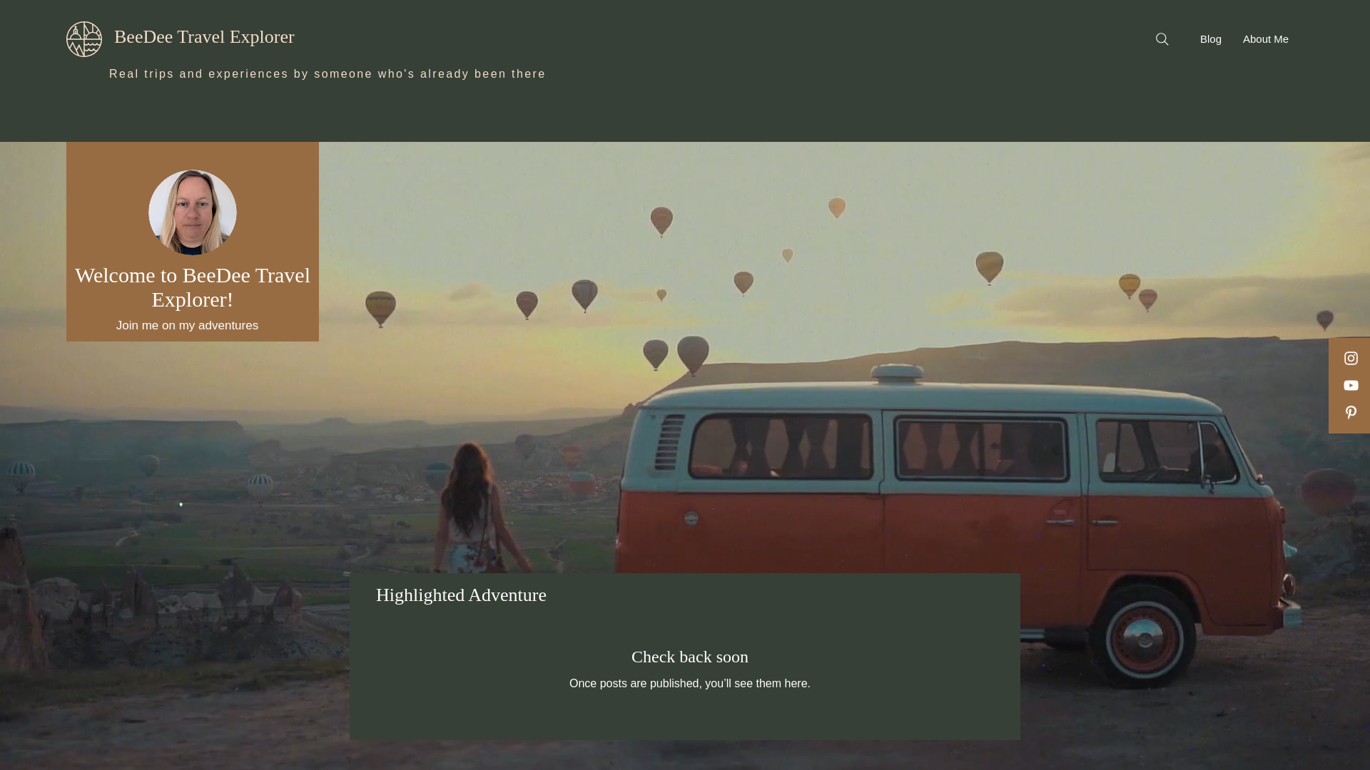 website screenshot of https://beedeetravelexplorer.net/