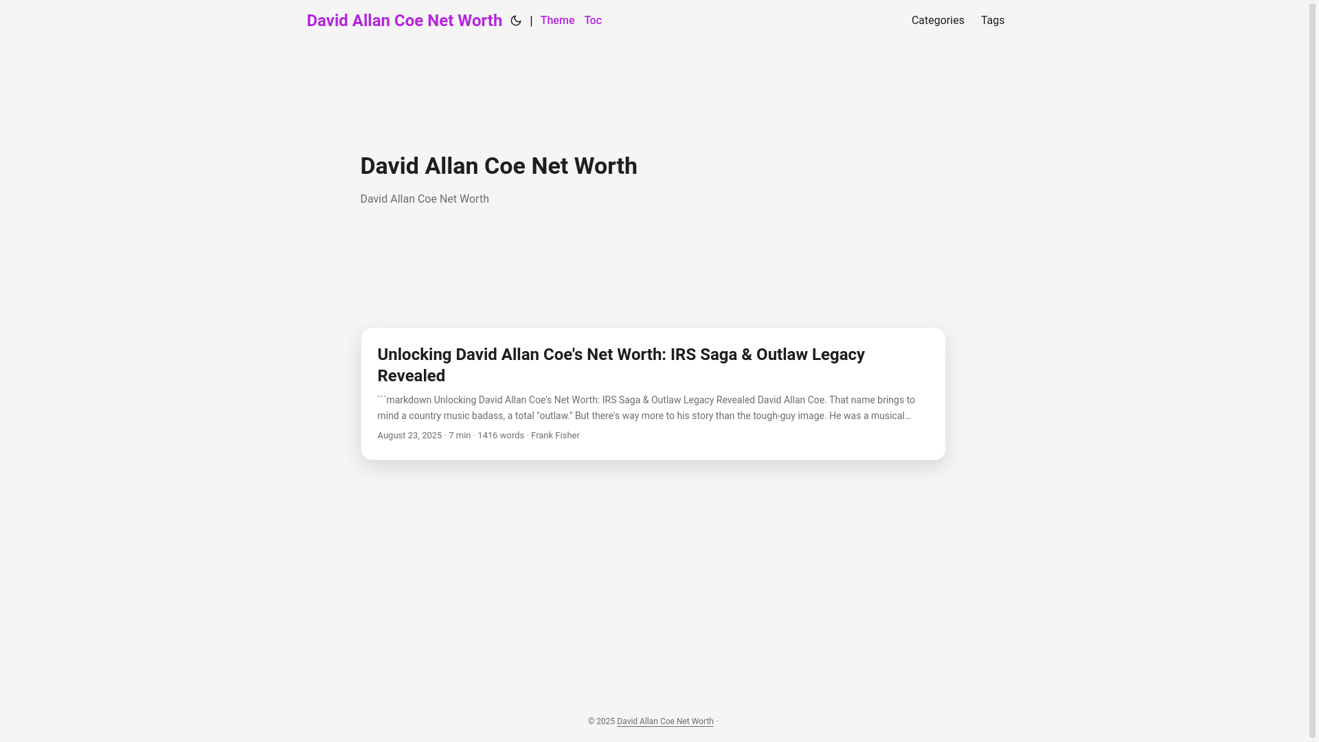 website screenshot of https://david-allan-coe-net-worth.pages.dev/