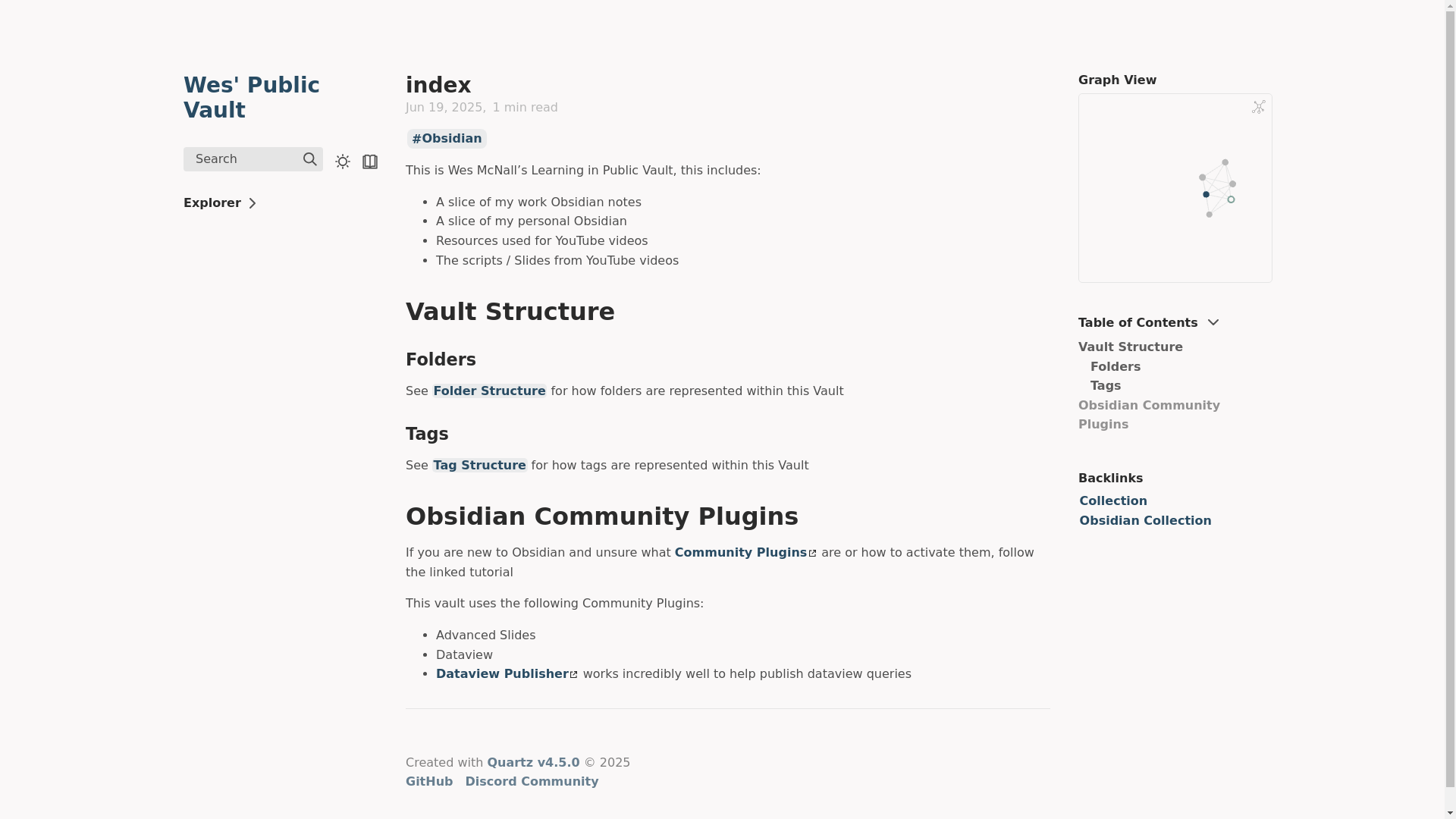 website screenshot of https://wes-is-learning-in-public.pages.dev/