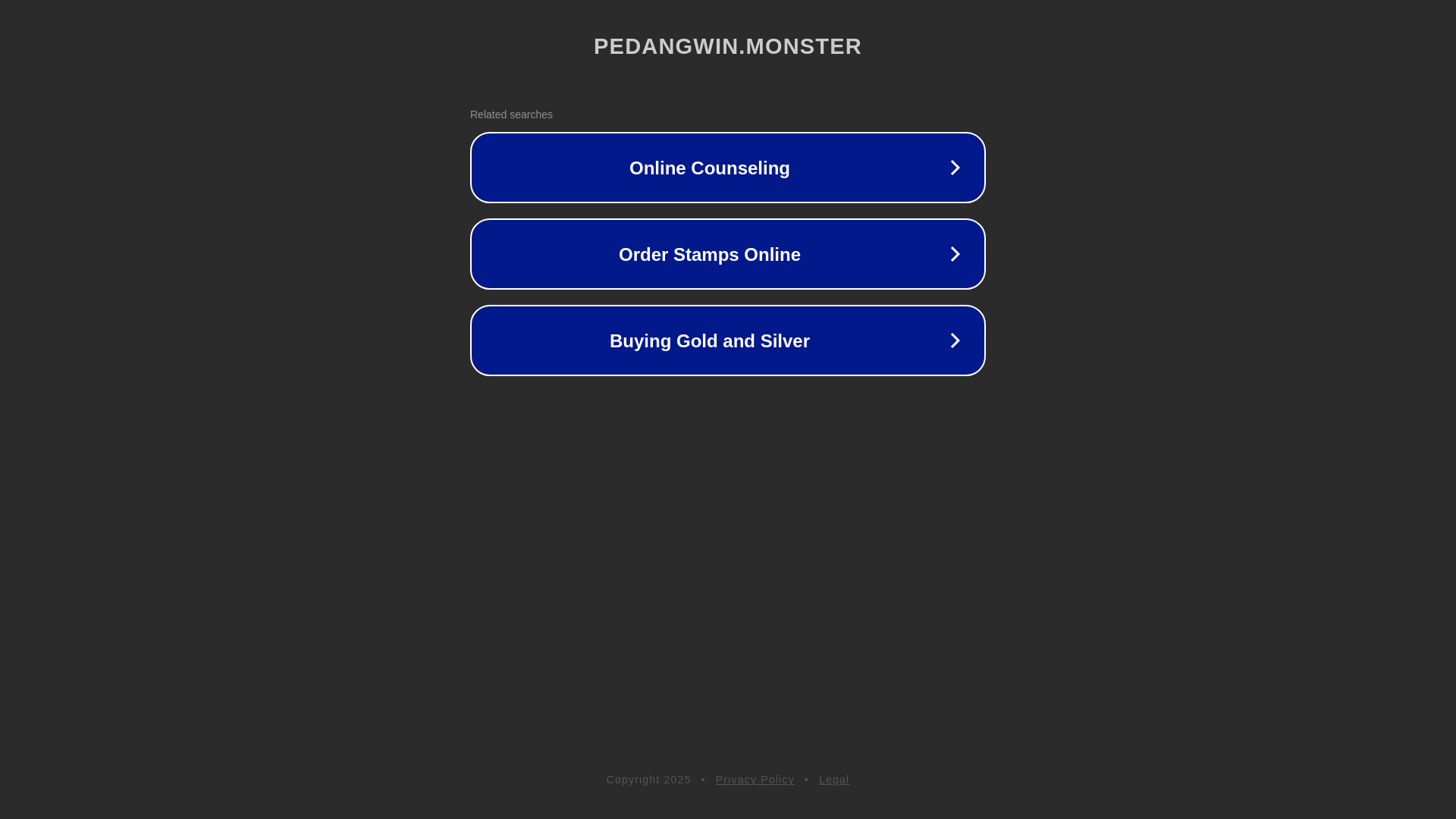 website screenshot of https://pedangwin.monster/