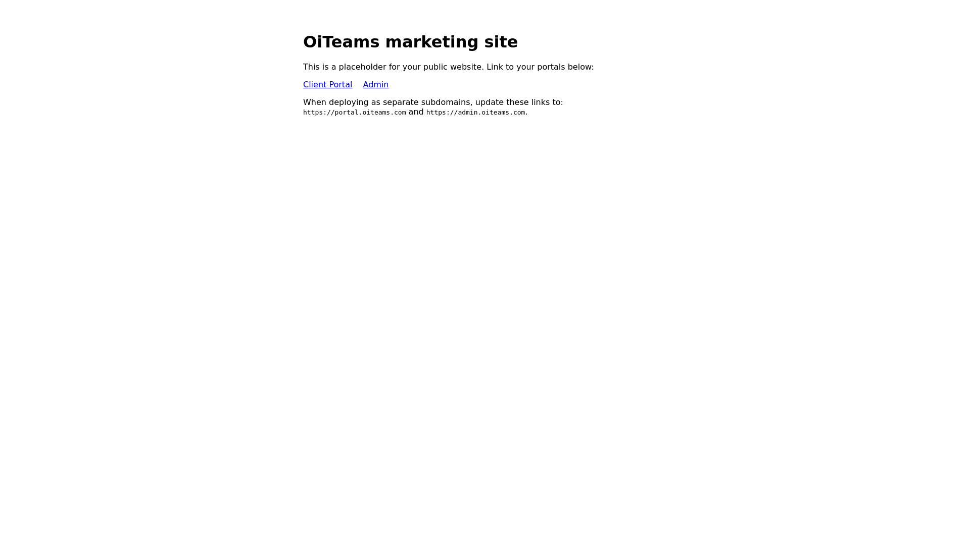 website screenshot of https://oiteams-frontend.pages.dev/
