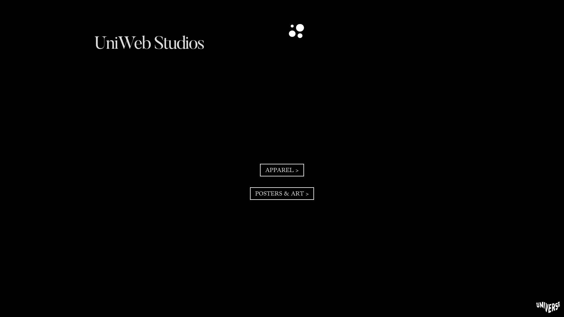 website screenshot of https://uniwebstudios.com/