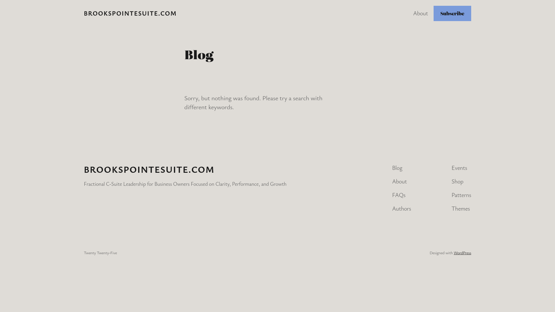 website screenshot of https://brookspointesuite.com/