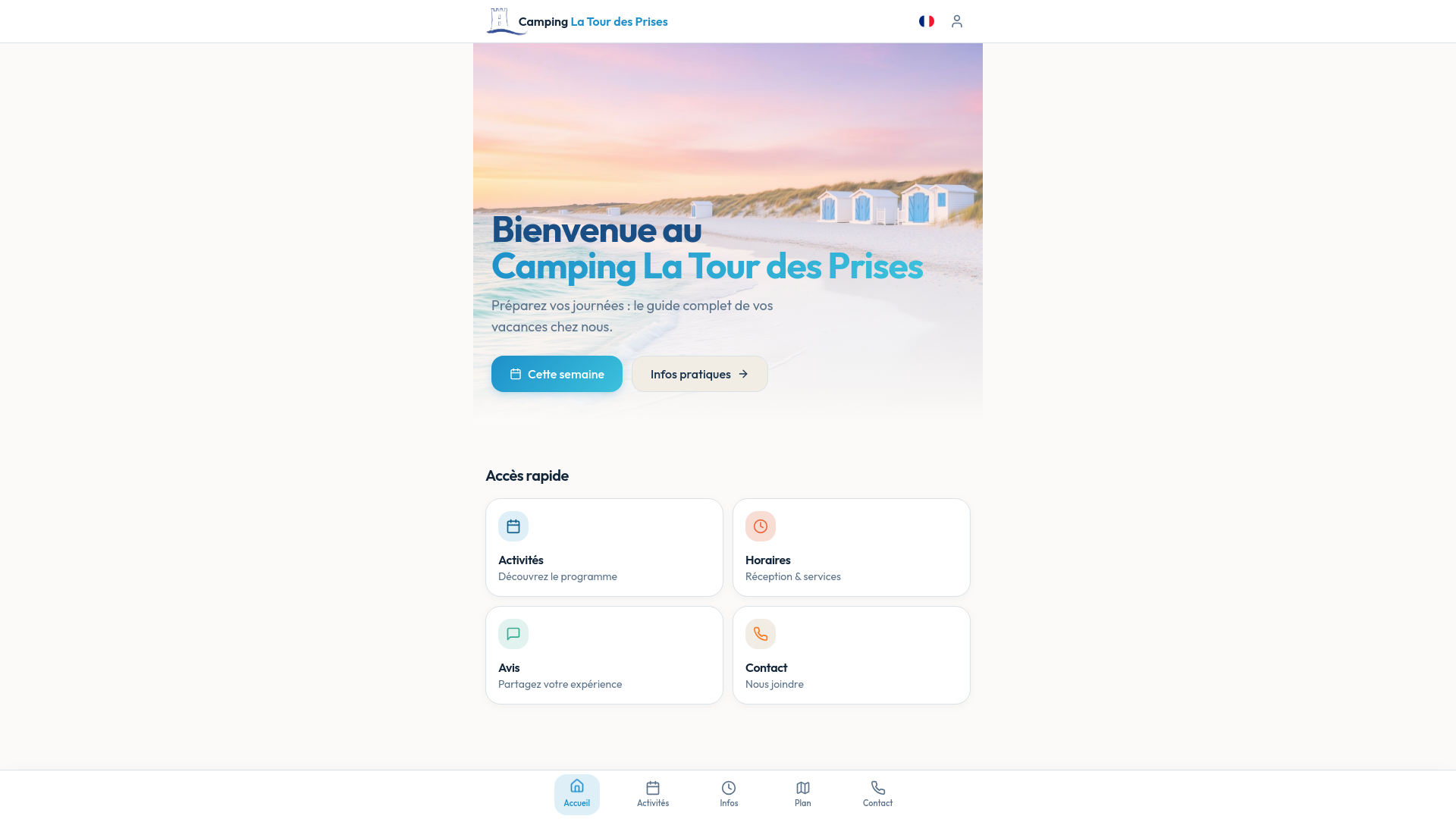 website screenshot of https://latourdesprises-guide-accueil.fr/