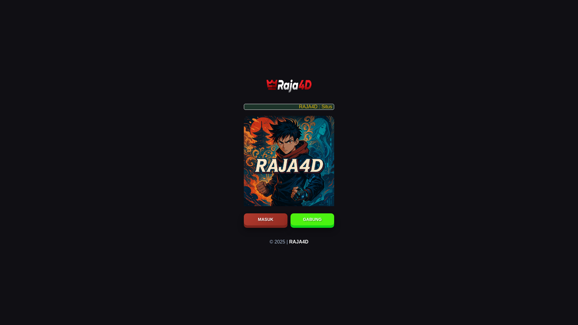 website screenshot of https://raja4d-pasti-ngerank.pages.dev/