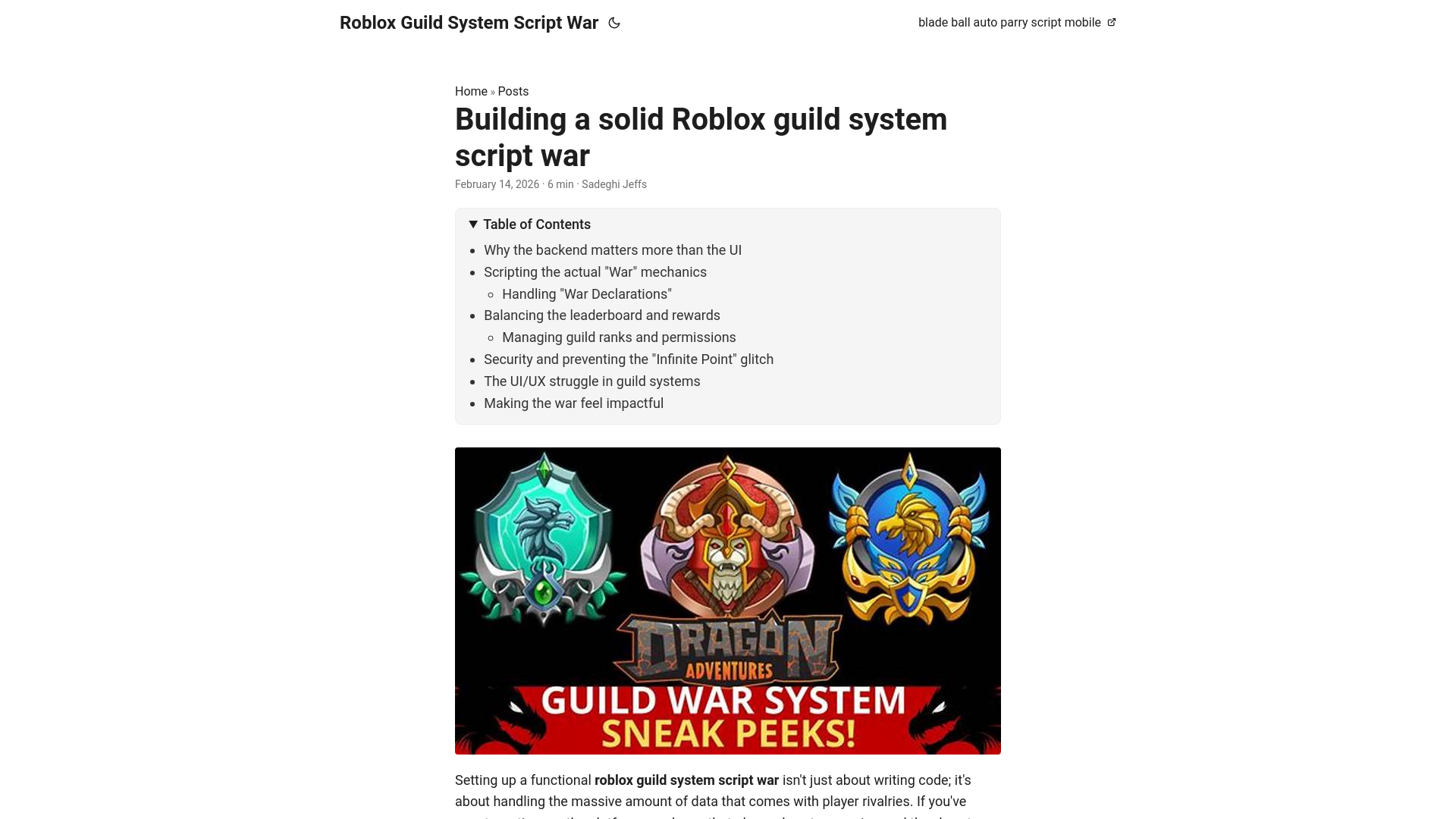 website screenshot of https://roblox-guild-system-script-war.pages.dev/