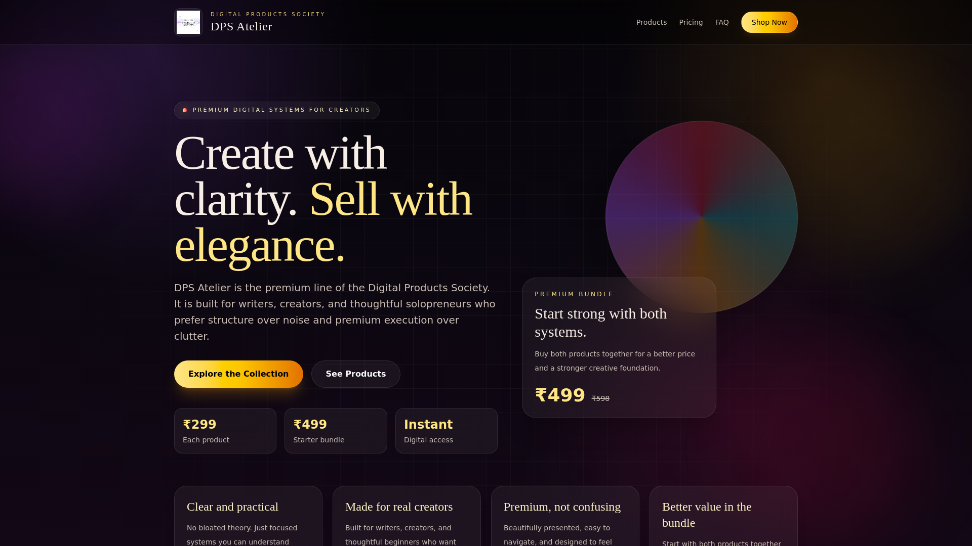 website screenshot of https://atalier-digitalproductsociety.pages.dev/