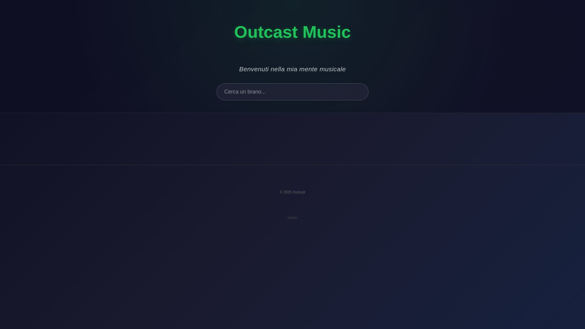 website screenshot of https://outcast-sito.pages.dev/